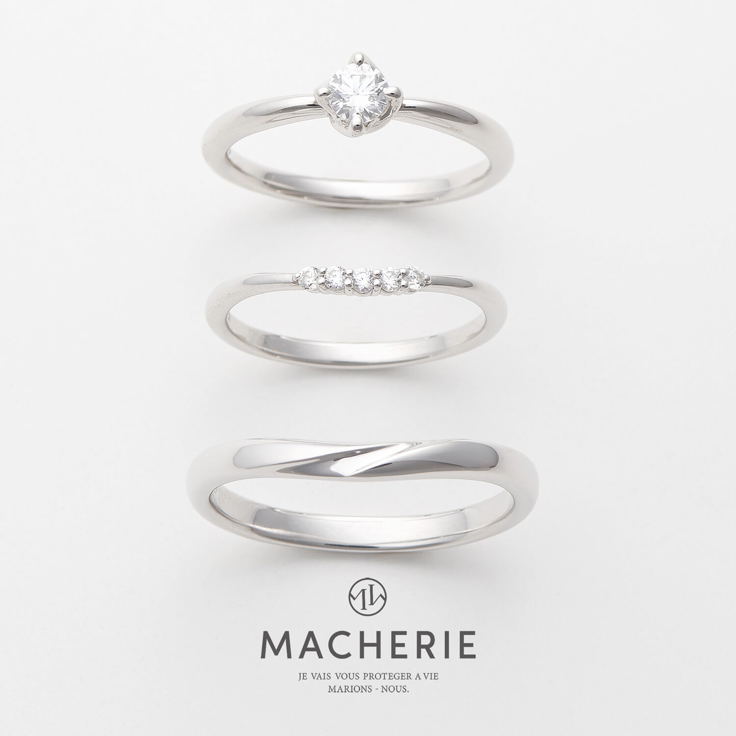 MACHERIEマシェリの婚約指輪と結婚指輪citaシータ