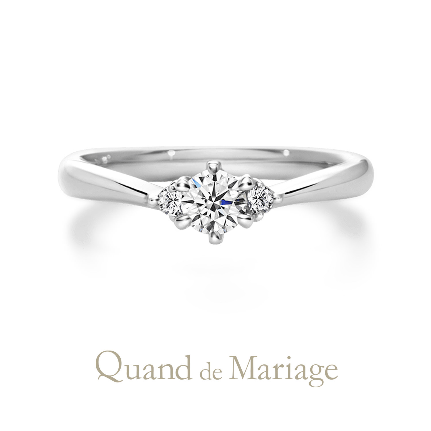 Quand de Mariageクワンドゥマリアージュの婚約指輪でエンゲージリングのAngeアンジュ