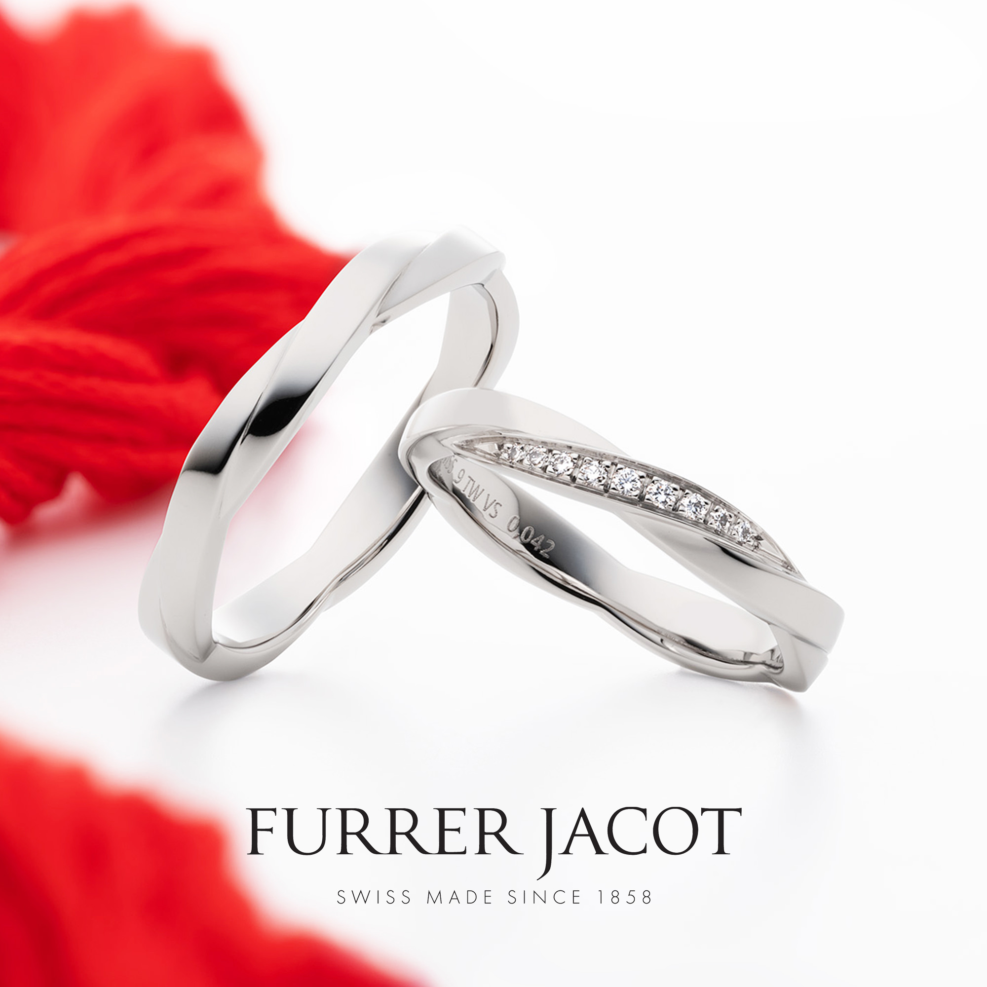 FURRER JACOTフラージャコ―の結婚指輪でマリッジリングの160th Anniversary collection ITO160th アニバーサリーコレクション糸
