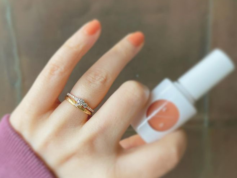 広島県広島広島市福山福山市のVANillAヴァニラのYUKAHOJOユカホウジョウの婚約指輪と結婚指輪の重ねづけセットリング