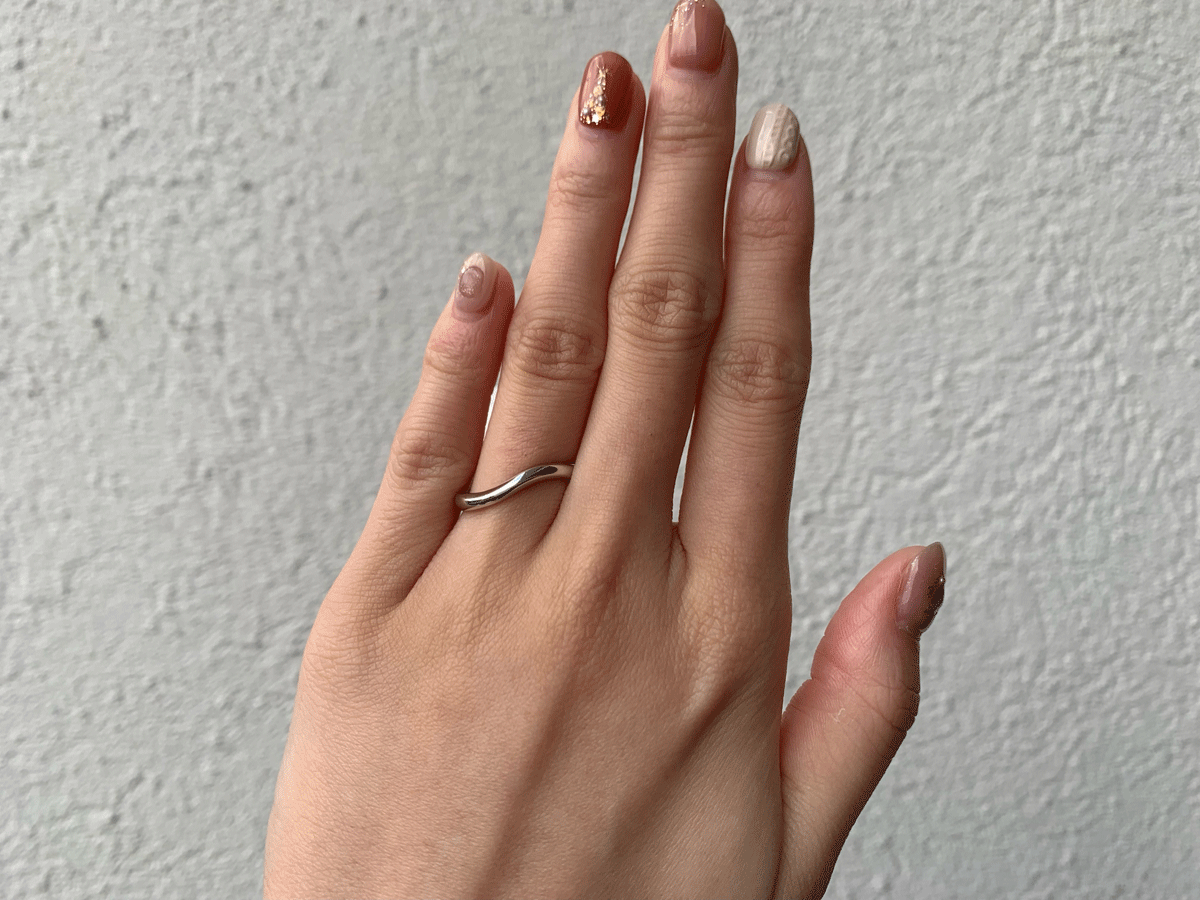 S字結婚指輪