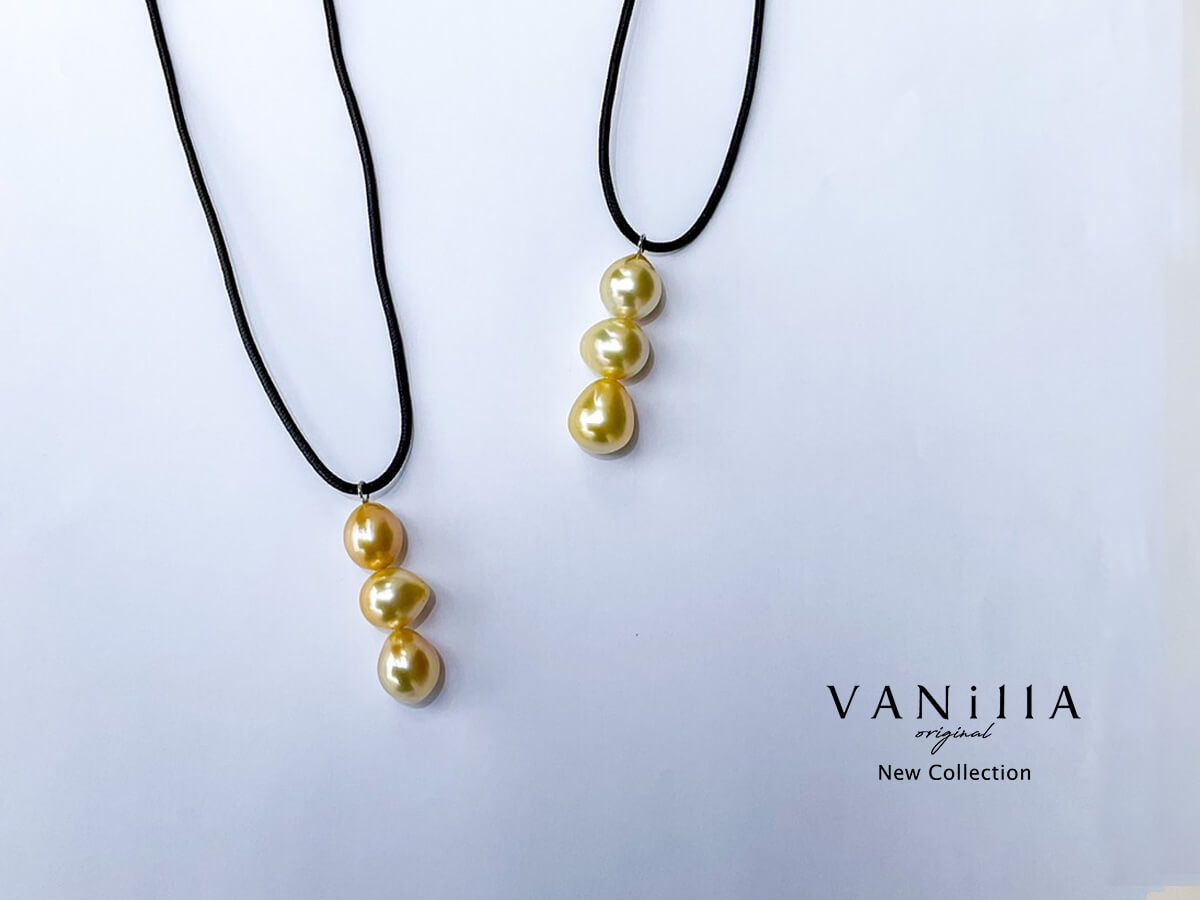 VANillAの新作ゴールデンパールネックレス