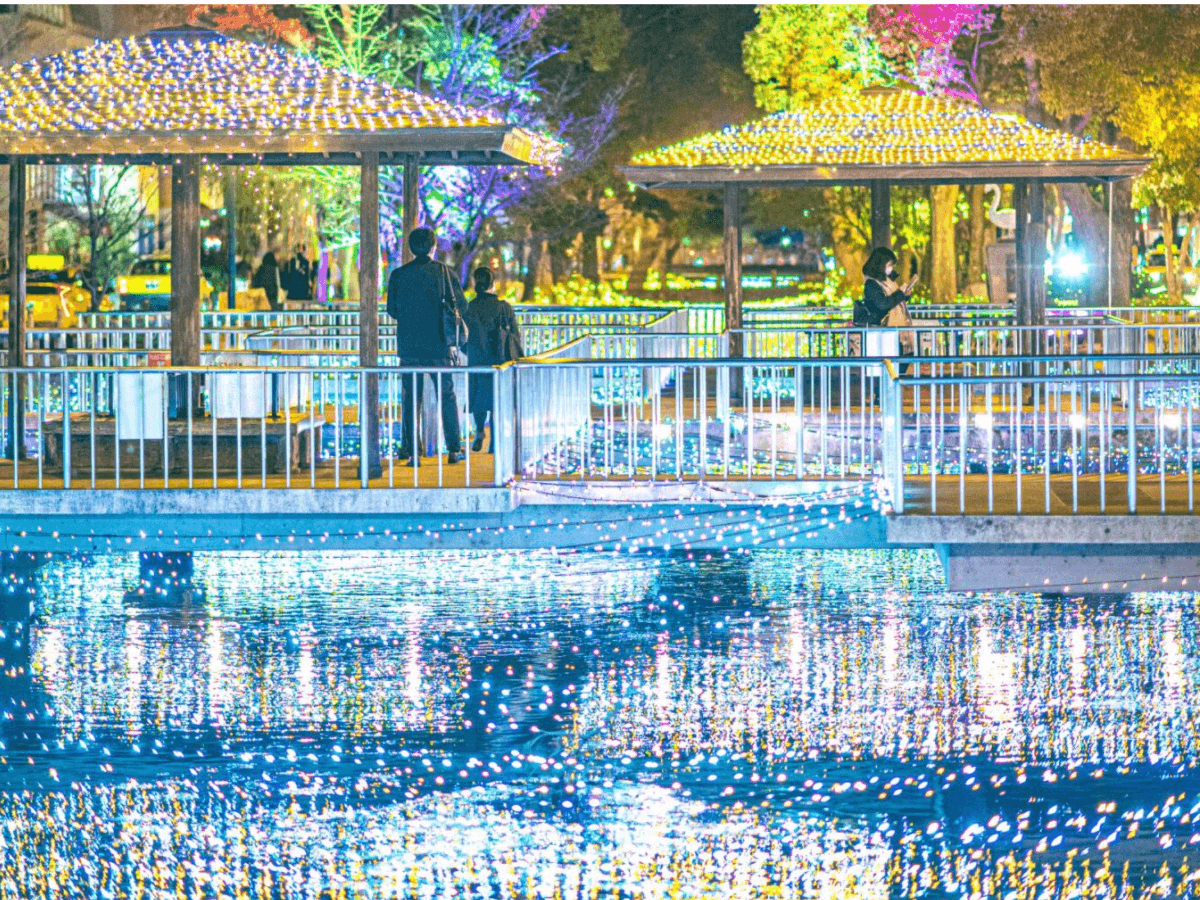 西川緑道公園 イルミネーション