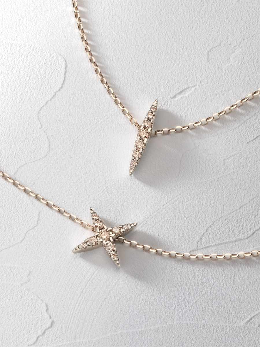 KASHIKEYBROWNDIAMONDのカシケイブラウンダイヤモンドのNAKED UNISEX PENDANTの ネイキッドユニセックスペンダント