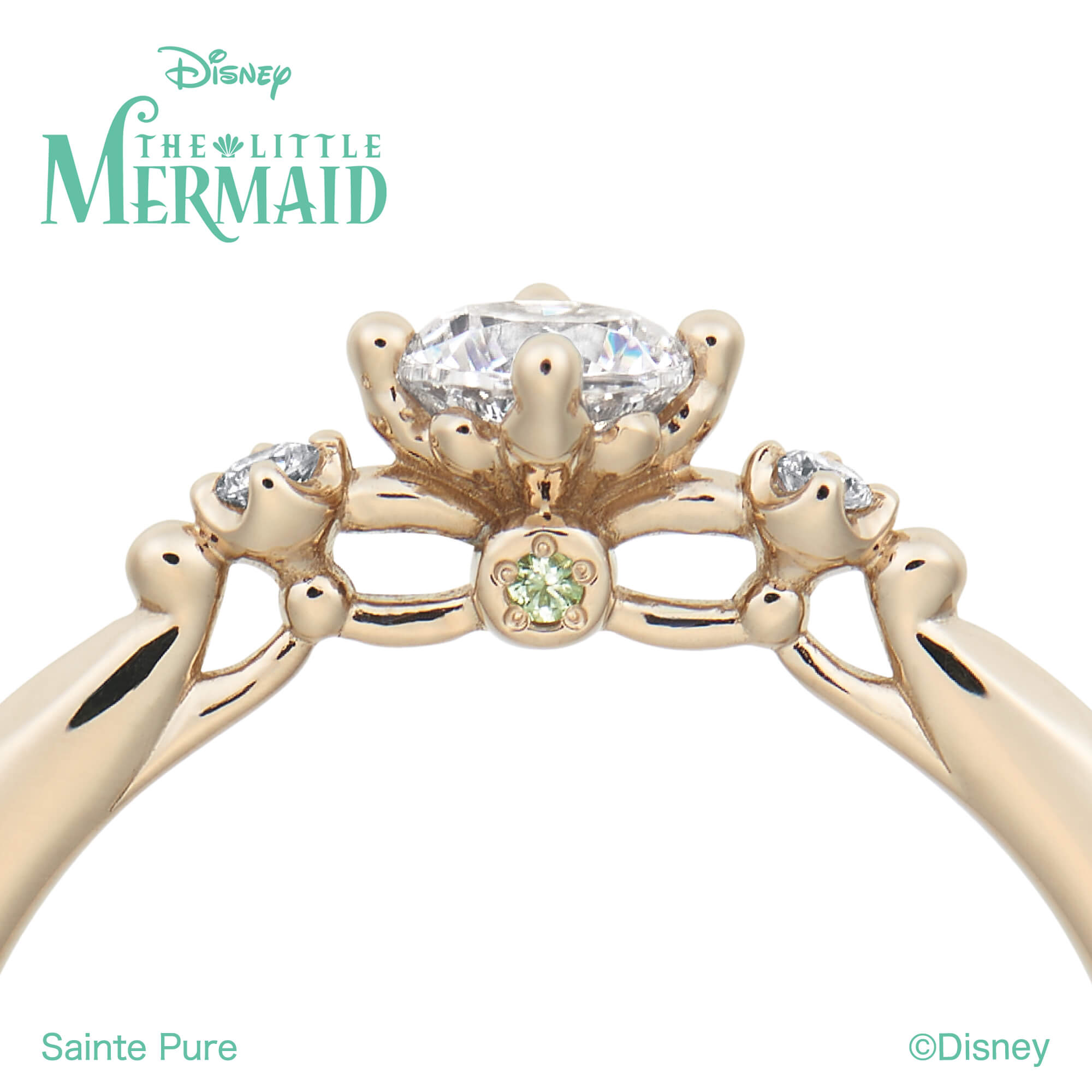 DisneyTHELITTLEMERMAIDディズニーリトルマーメイドの婚約指輪エンゲージリングEngagementringのDancingBubblesダンシングバブルズ