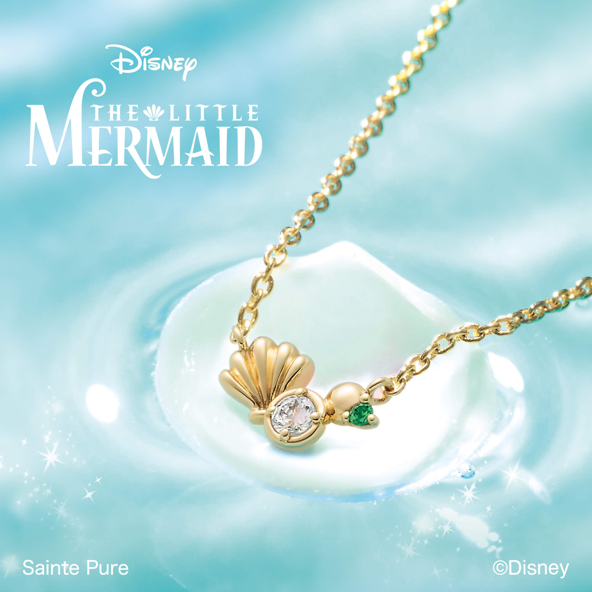 DisneyTHELITTLEMERMAIDディズニーリトルマーメイドのジュエリーJewelryのネックレスnecklaceのPetitPendantプチペンダント