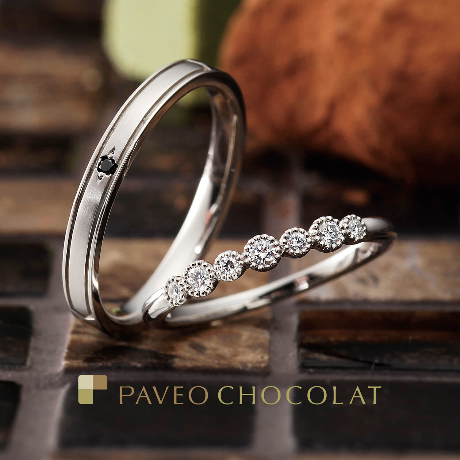 PAVEOCHOCOLATパヴェオショコラの結婚指輪BALLOONバルーン