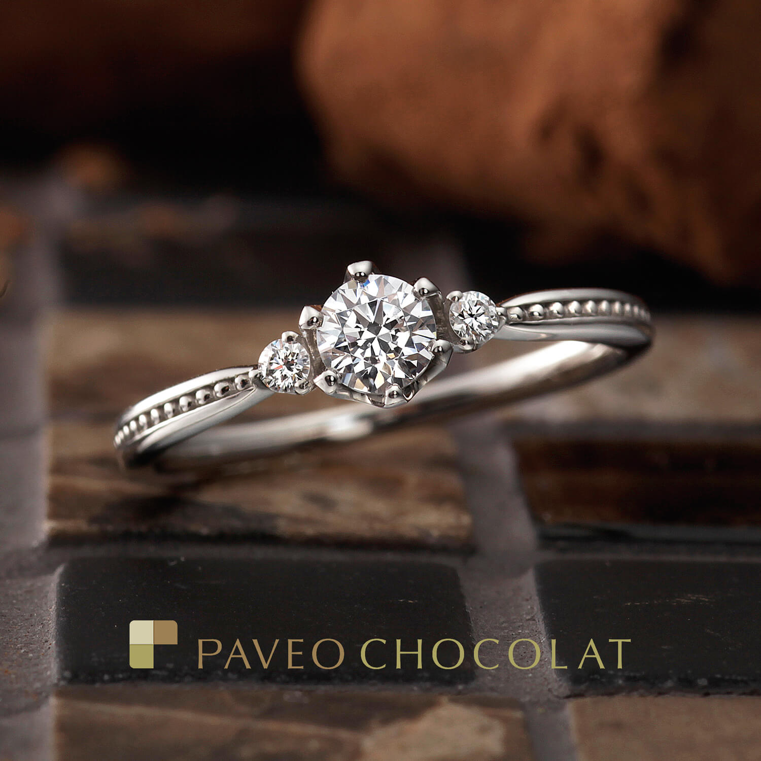 PAVEOCHOCOLATパヴェオショコラの婚約指輪BLANCHEブランシェ