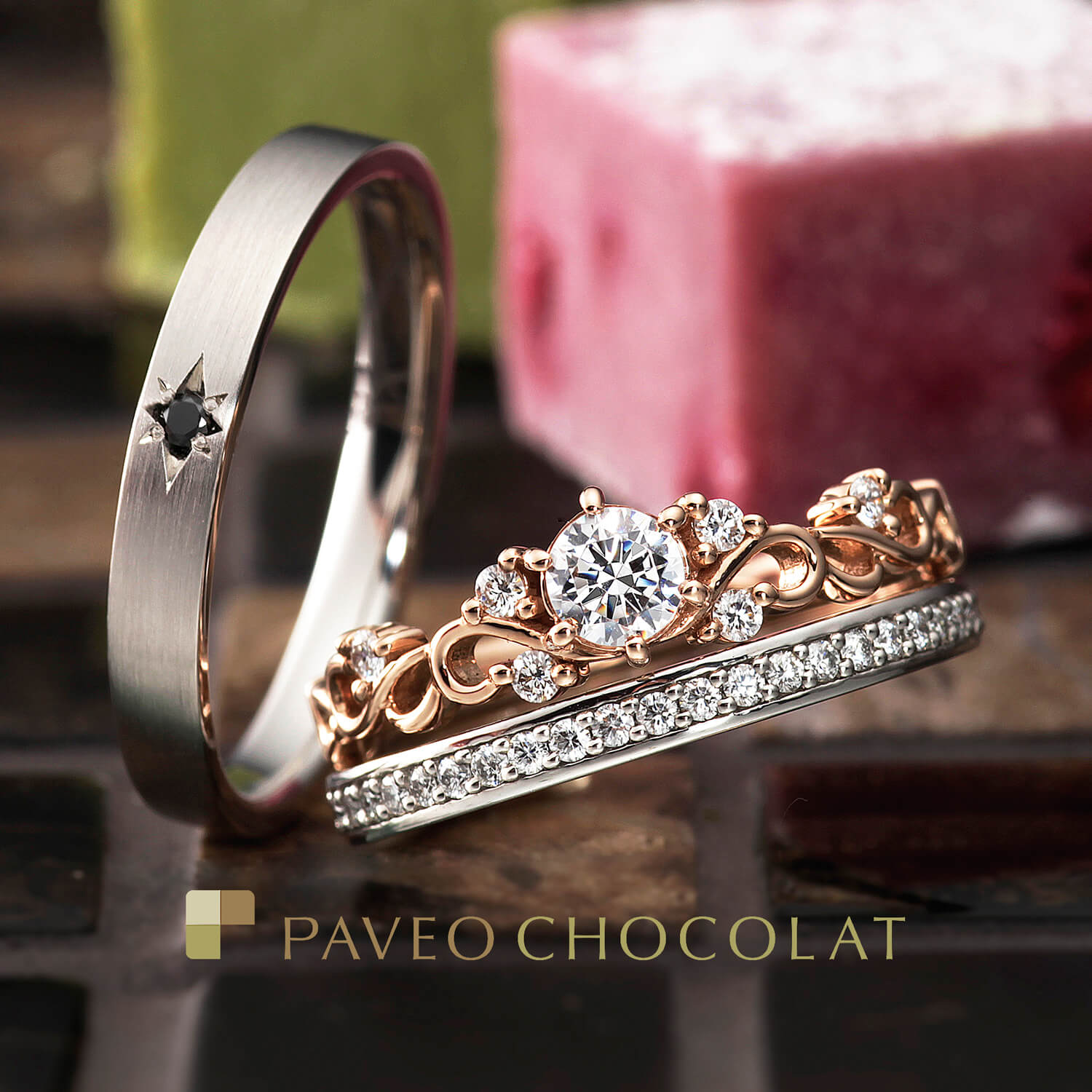 PAVEOCHOCOLATパヴェオショコラの婚約指輪と結婚指輪ESPOIRエスポワール