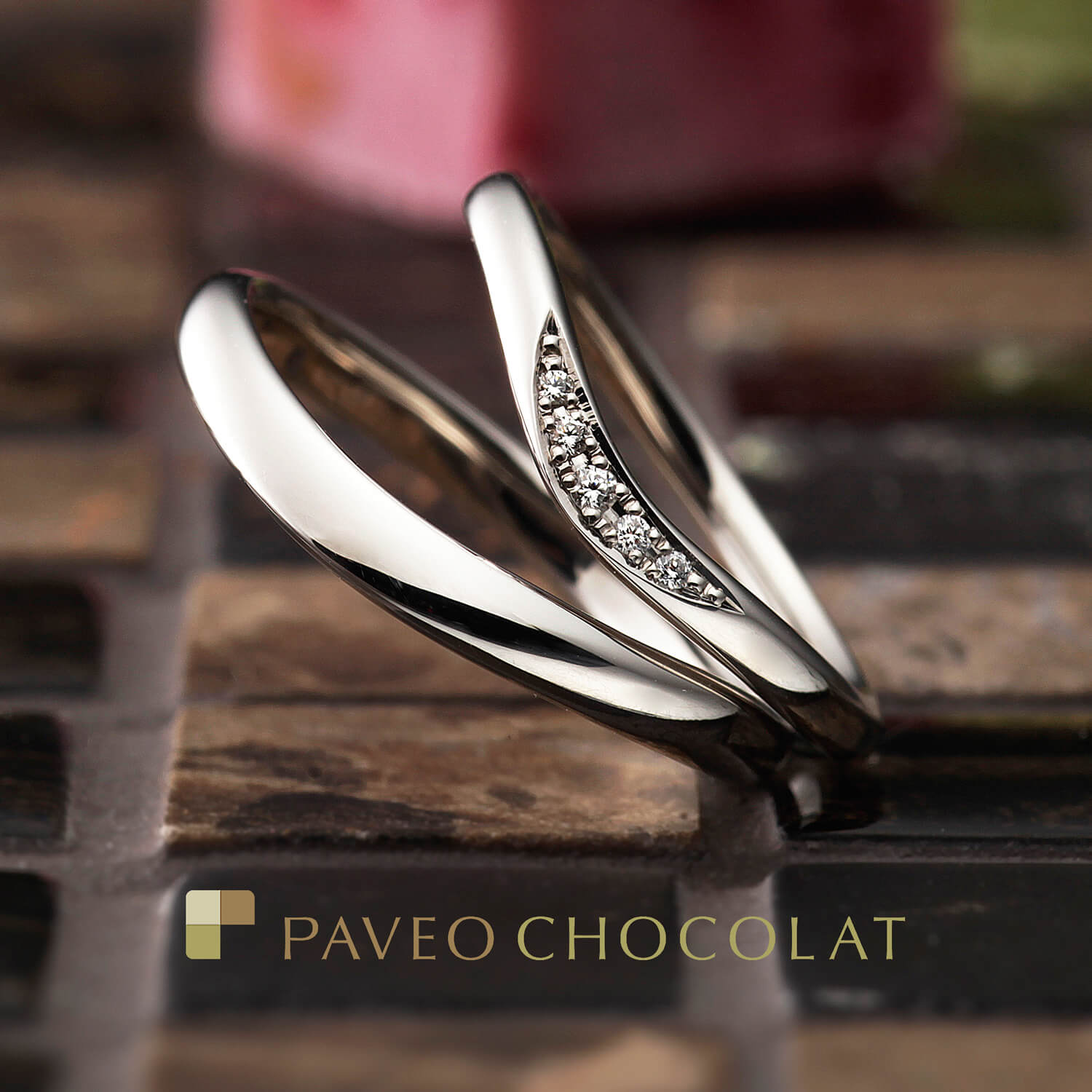 PAVEOCHOCOLATパヴェオショコラの結婚指輪FLEURAGEフルラージュ