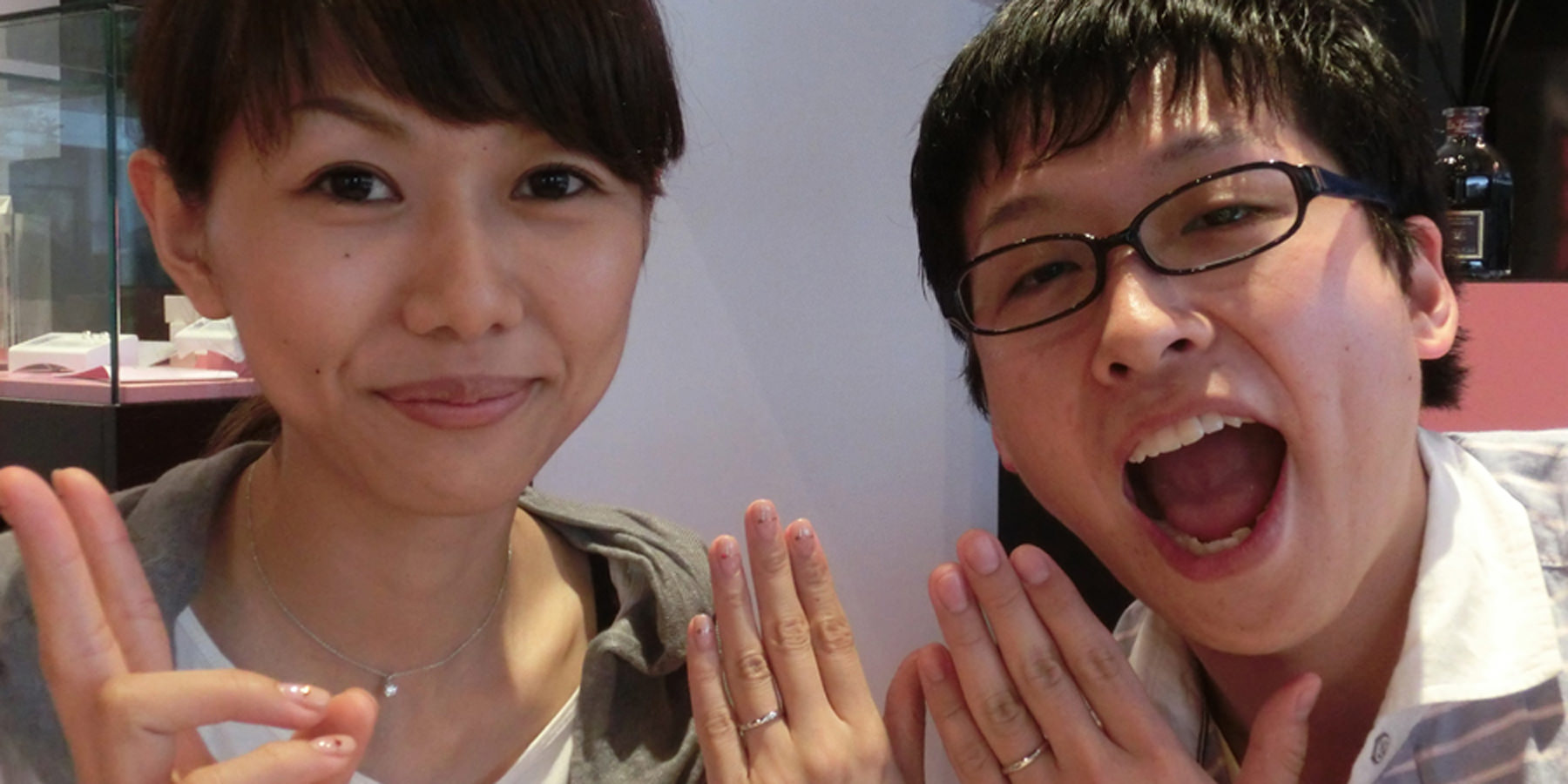 ヴァニラ広島店で結婚指輪をご購入されたY様とY様
