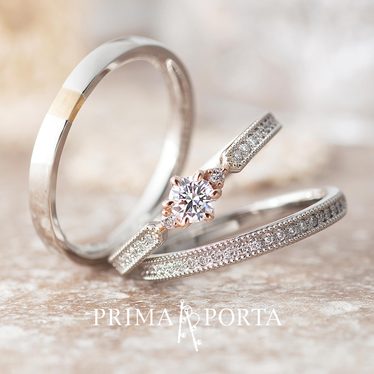 PRIMAPORTAプリマポルタの婚約指輪と結婚指輪Ariaアリア
