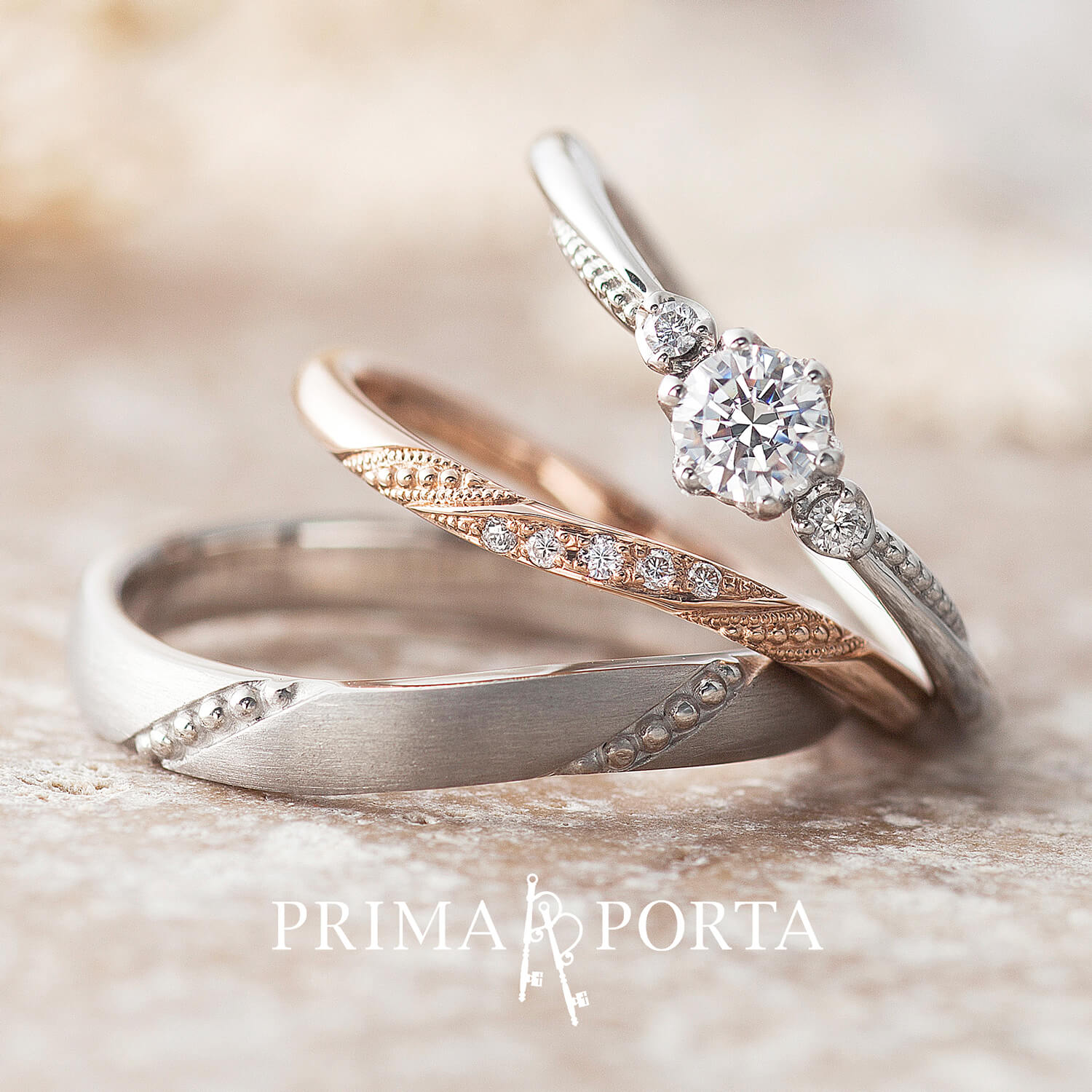 PRIMAPORTAプリマポルタの婚約指輪と結婚指輪Oratorioオラトリオ
