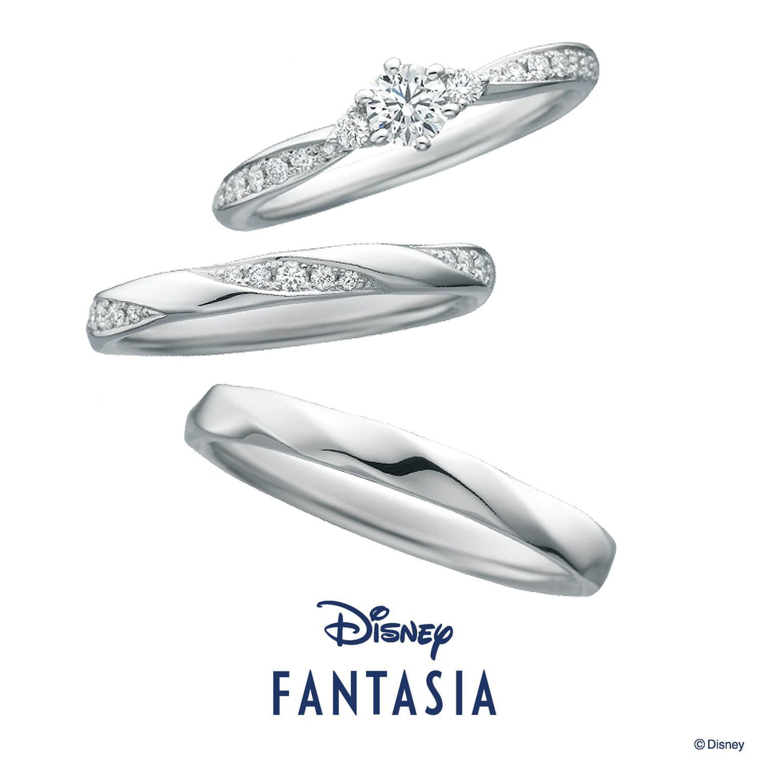 Disneyファンタジアディズニーファンタジアの婚約指輪と結婚指輪DazzlingStarダズリンスター