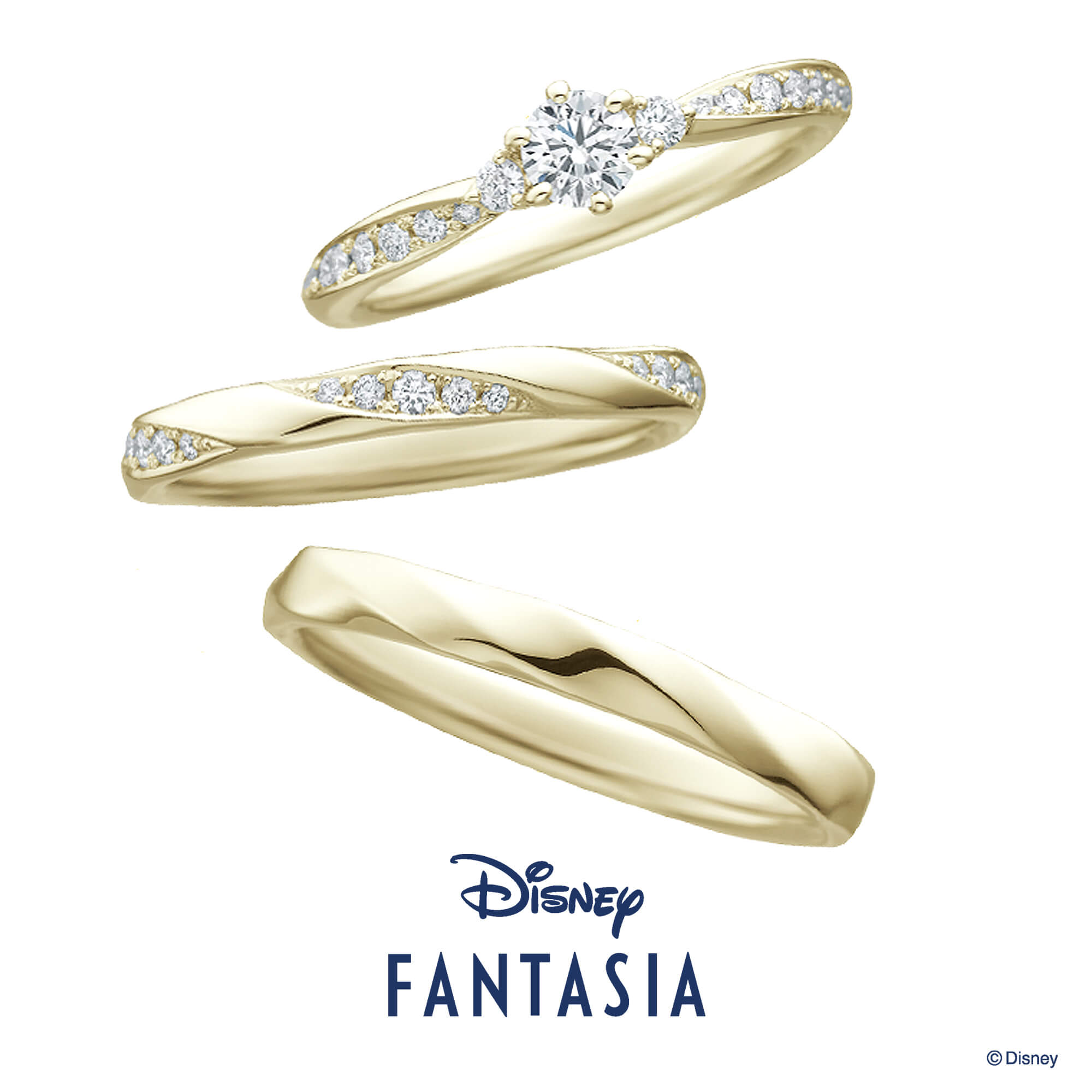 Disneyファンタジアディズニーファンタジアの婚約指輪と結婚指輪DazzlingStarダズリンスター