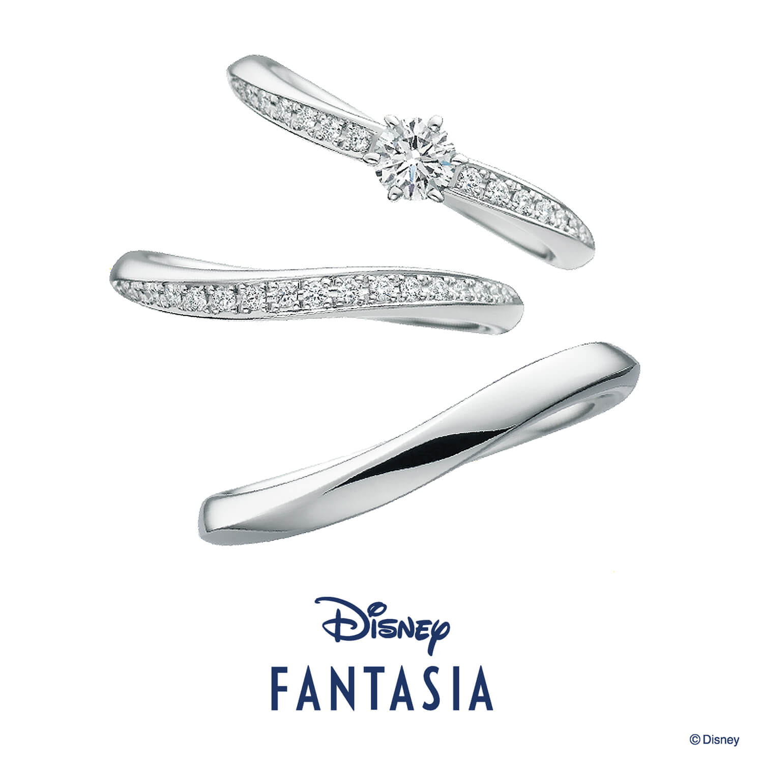 Disneyファンタジアディズニーファンタジアの婚約指輪と結婚指輪FantasyMagicファンタジーマジック