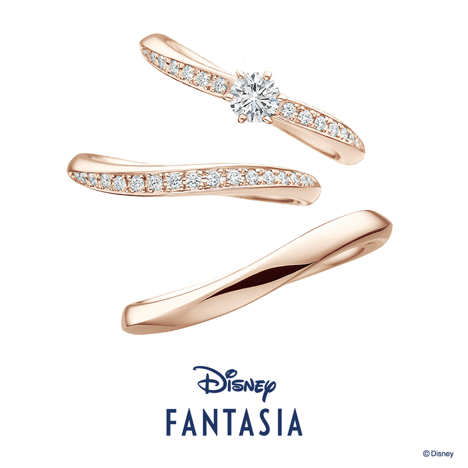 Disneyファンタジアディズニーファンタジアの婚約指輪と結婚指輪FantasyMagicファンタジーマジック