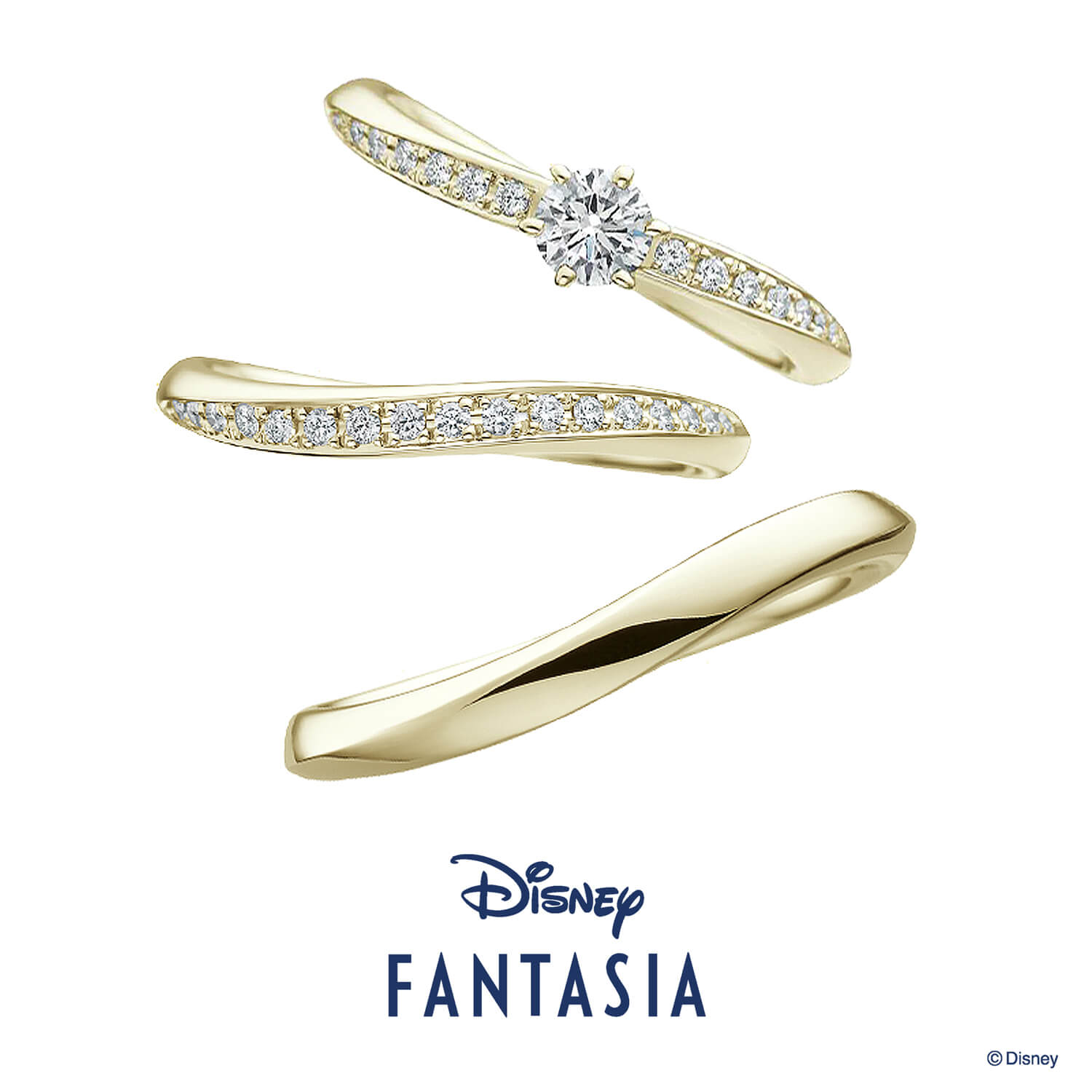 Disneyファンタジアディズニーファンタジアの婚約指輪と結婚指輪FantasyMagicファンタジーマジック