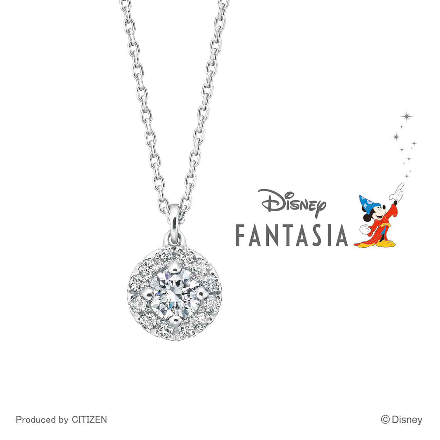 DisneyファンタジアディズニーファンタジアのPetitPendantNecklaceプチペンダントネックレス
