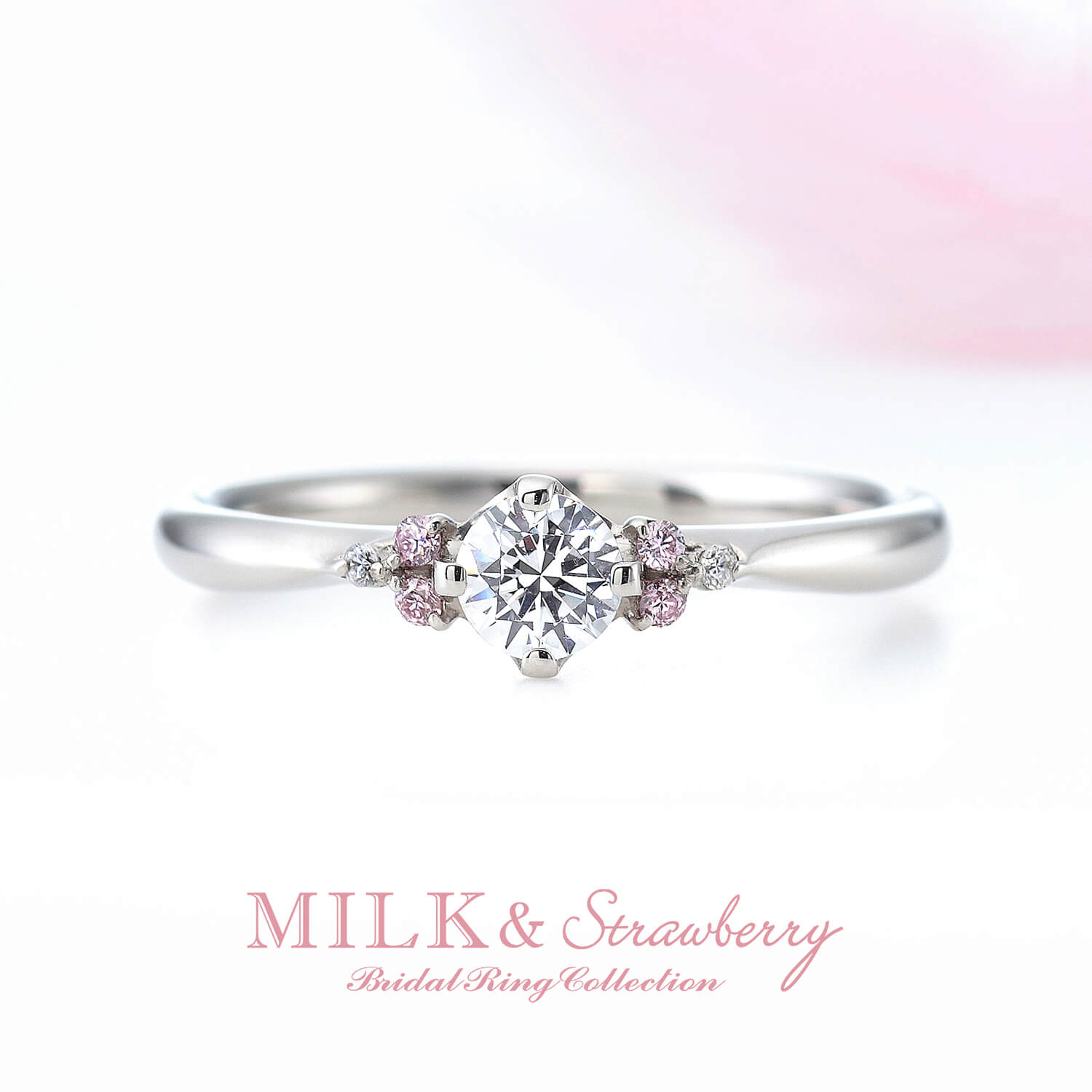 MILK＆Strawberryミルク＆ストロベリーの婚約指輪ESTELAエステラ