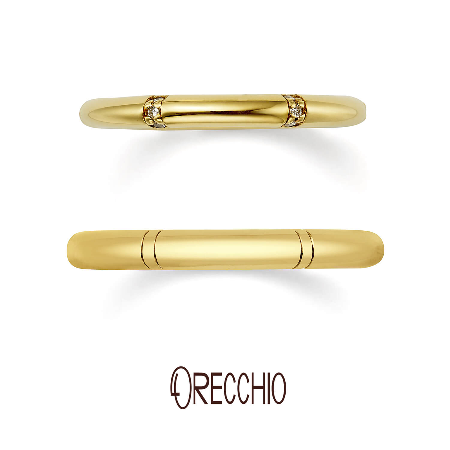 ORECCHIOオレッキオの結婚指輪pipiピピPM-2410とPM-2409