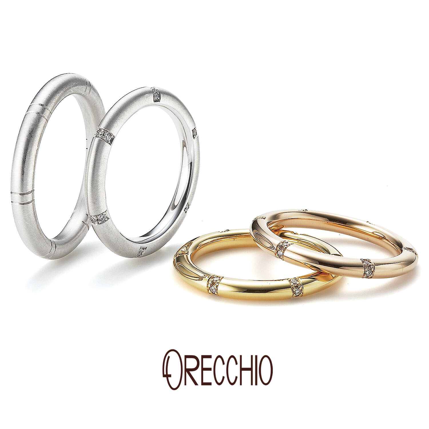 ORECCHIOオレッキオの結婚指輪pipiピピPM-2410とPM-2409