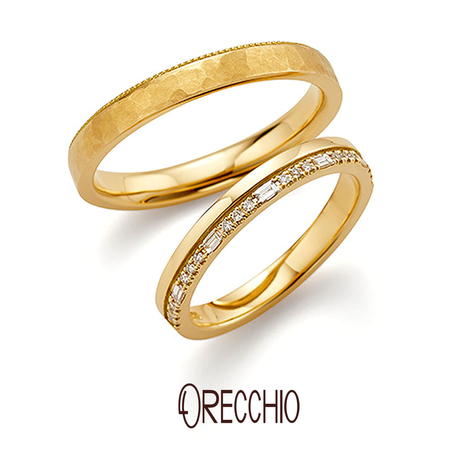 ORECCHIOオレッキオの結婚指輪safariサファリFM-2224とFM-2223