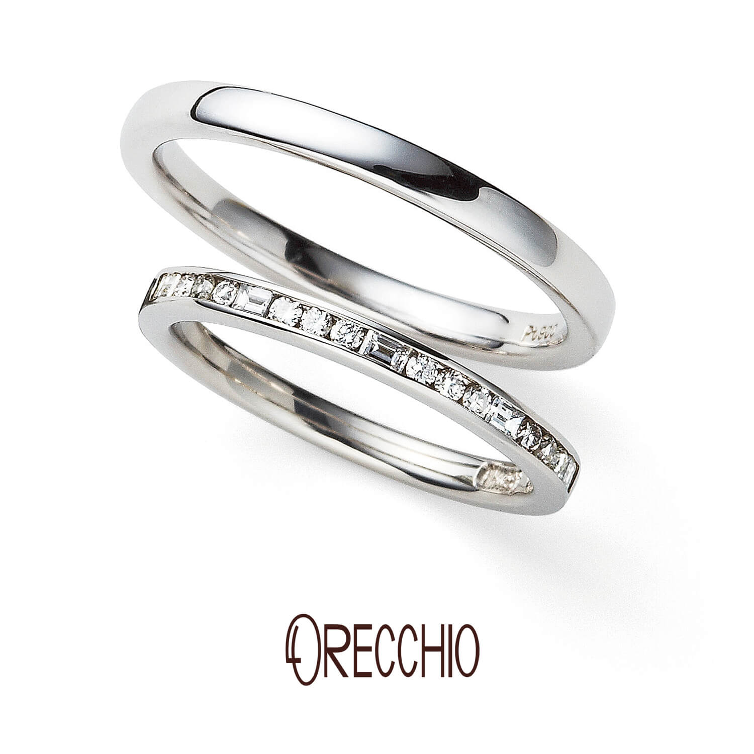 ORECCHIOオレッキオの結婚指輪sienaシエナSM-2111とPM-2401