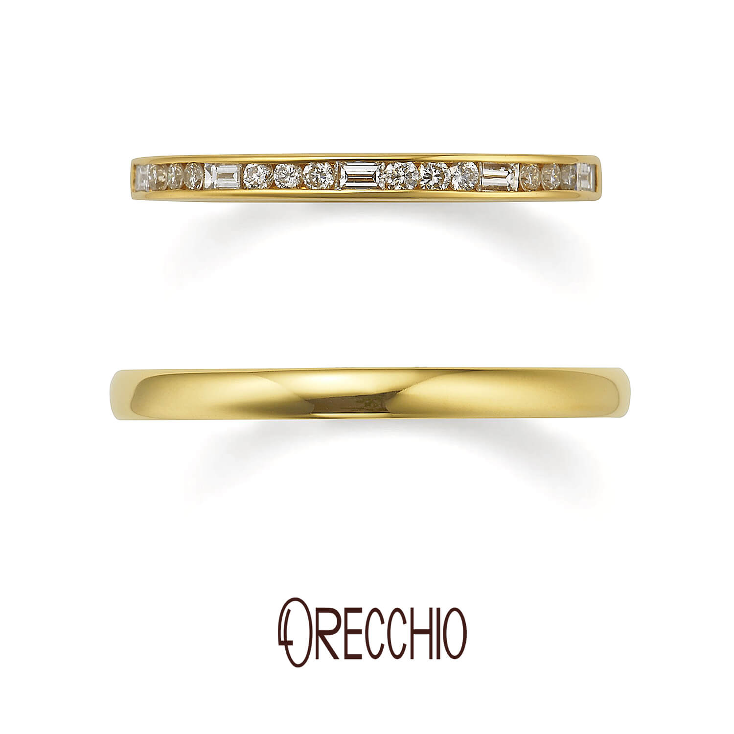ORECCHIOオレッキオの結婚指輪sienaシエナSM-2111とPM-2401