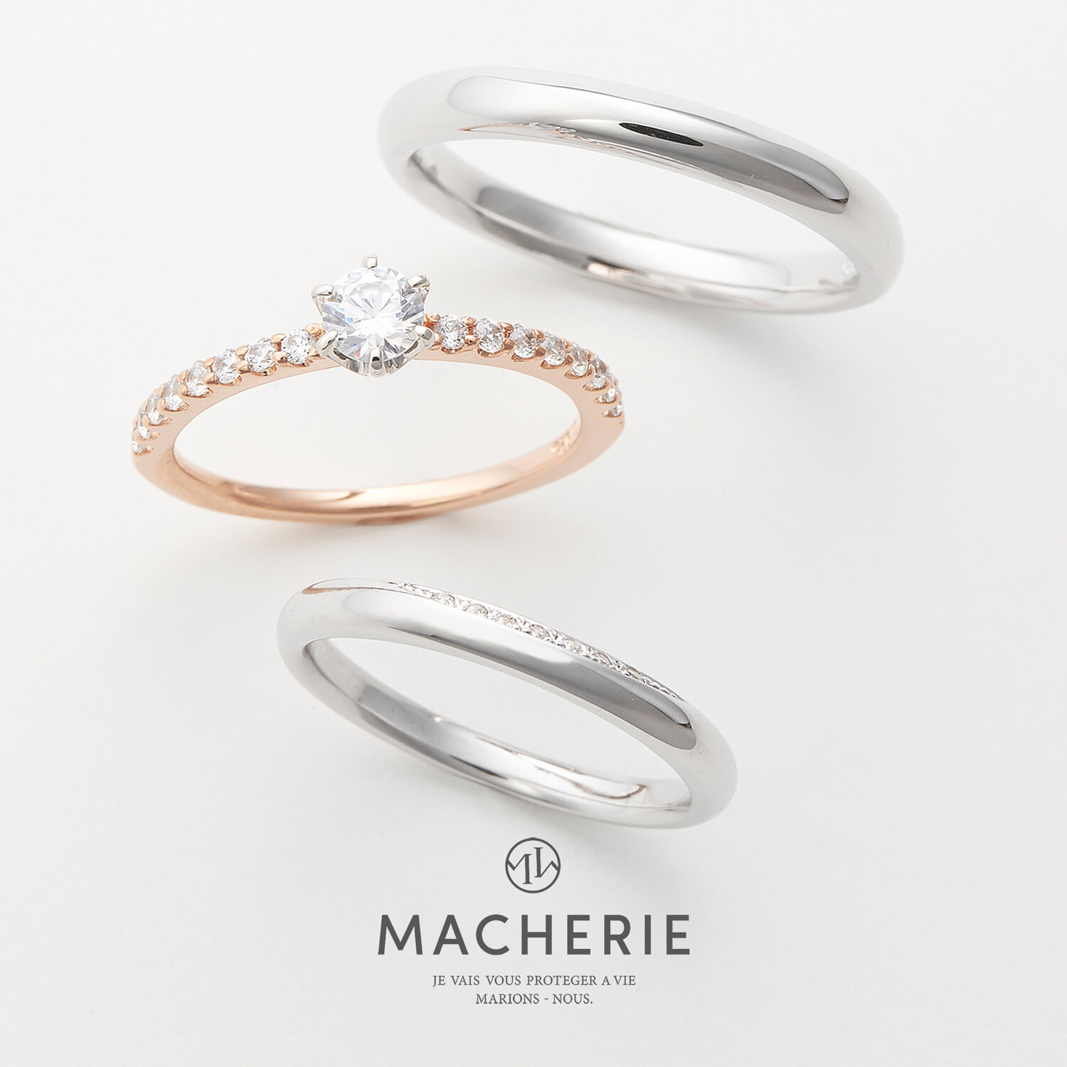 MACHERIEマシェリの婚約指輪と結婚指輪sincereサンセール