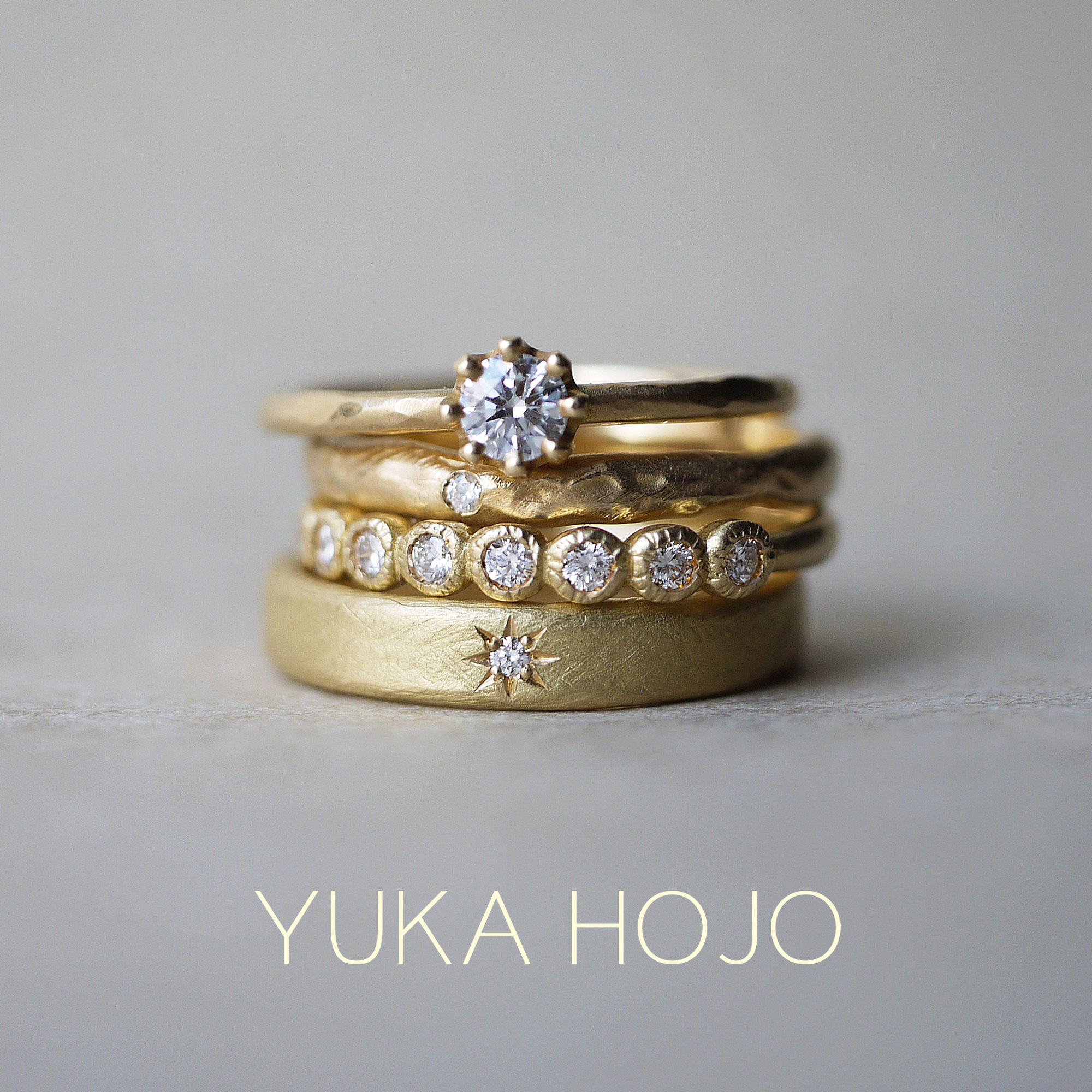 YUKA HOJOユカホウジョウの婚約指輪でエンゲージリングと結婚指輪でマリッジリング