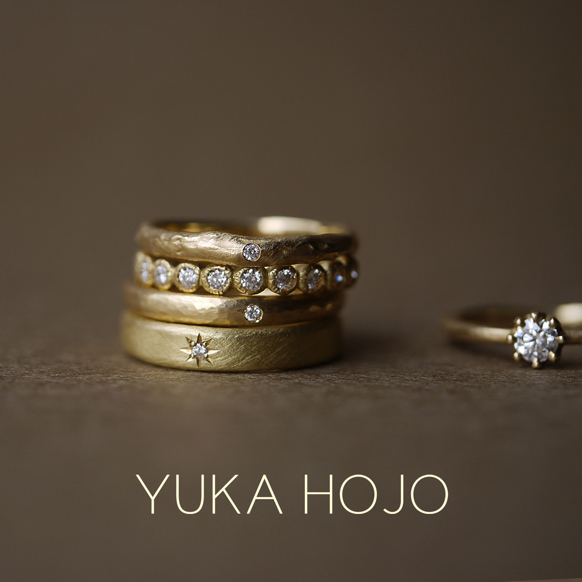YUKA HOJOユカホウジョウの婚約指輪でエンゲージリングと結婚指輪でマリッジリング