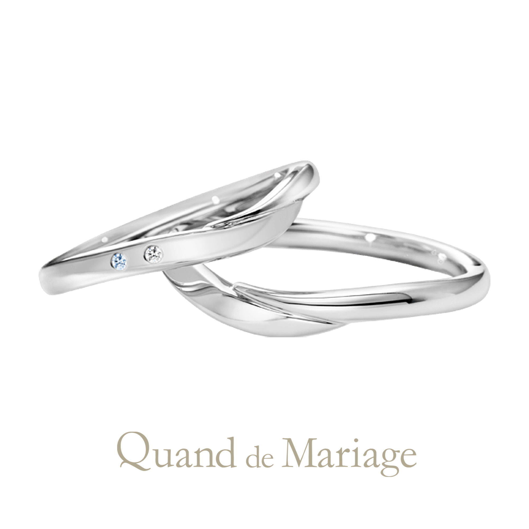 Quand de Mariageクワンドゥマリアージュの結婚指輪でマリッジリングのAilesエール