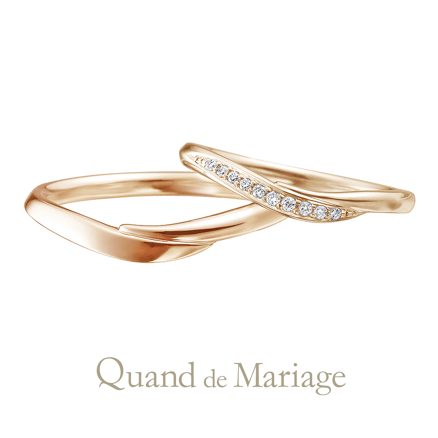 QuanddeMariageのクワンドゥマリアージュの結婚指輪でMarriageringでマリッジリングのAilesのエール