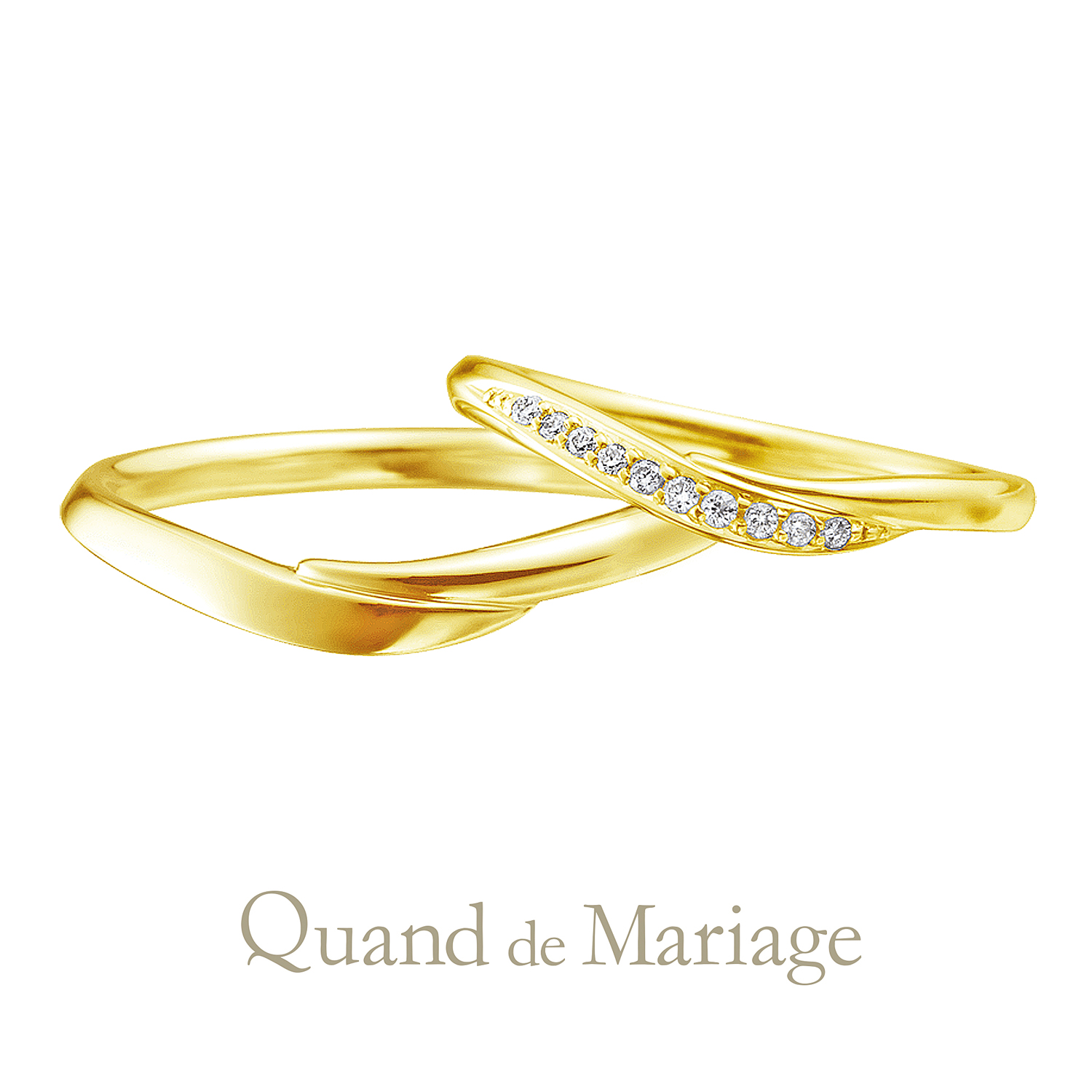 QuanddeMariageのクワンドゥマリアージュの結婚指輪でMarriageringでマリッジリングのAilesのエール