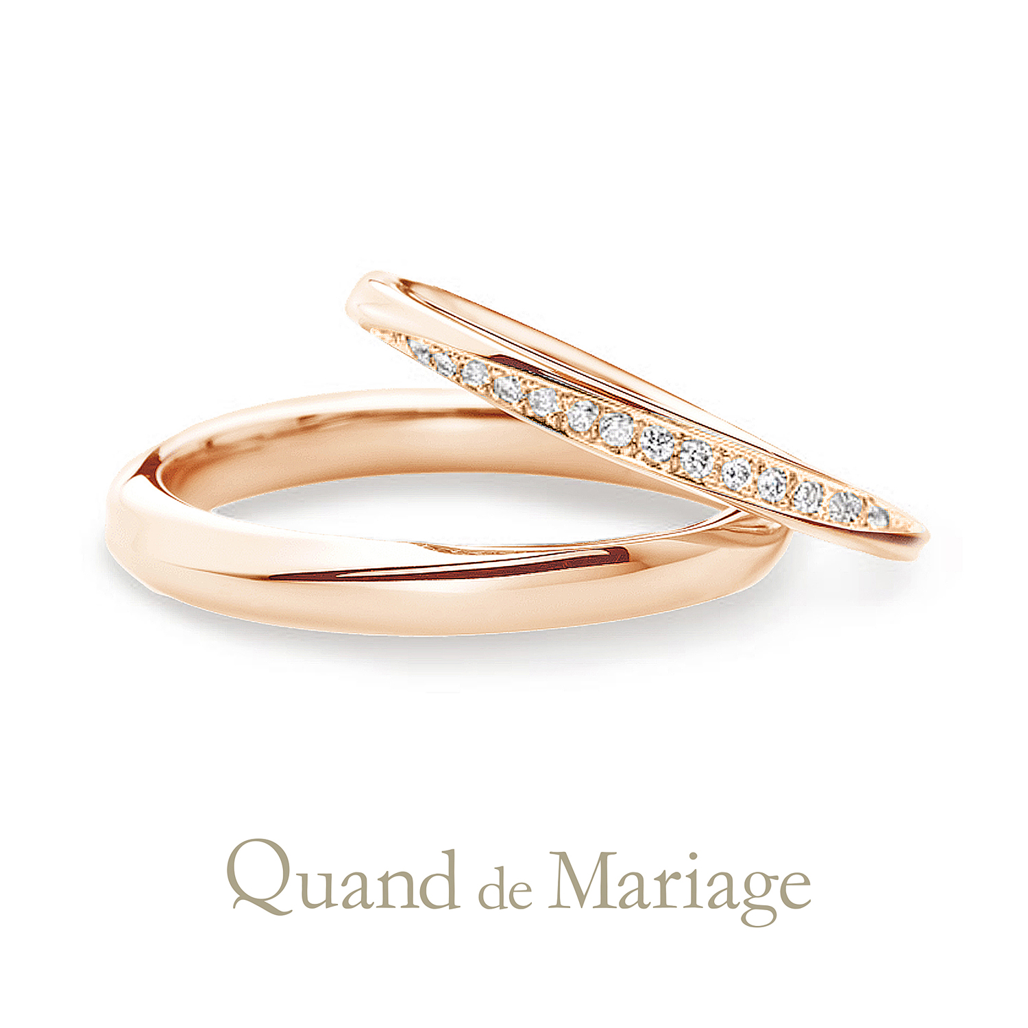 QuanddeMariageのクワンドゥマリアージュの結婚指輪でMarriageringでマリッジリングのAuSoleilのオソレイユ