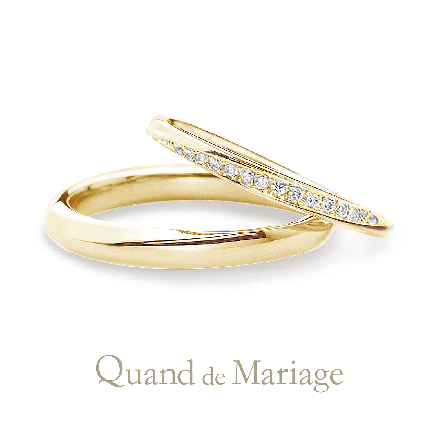 QuanddeMariageのクワンドゥマリアージュの結婚指輪でMarriageringでマリッジリングのAuSoleilのオソレイユ