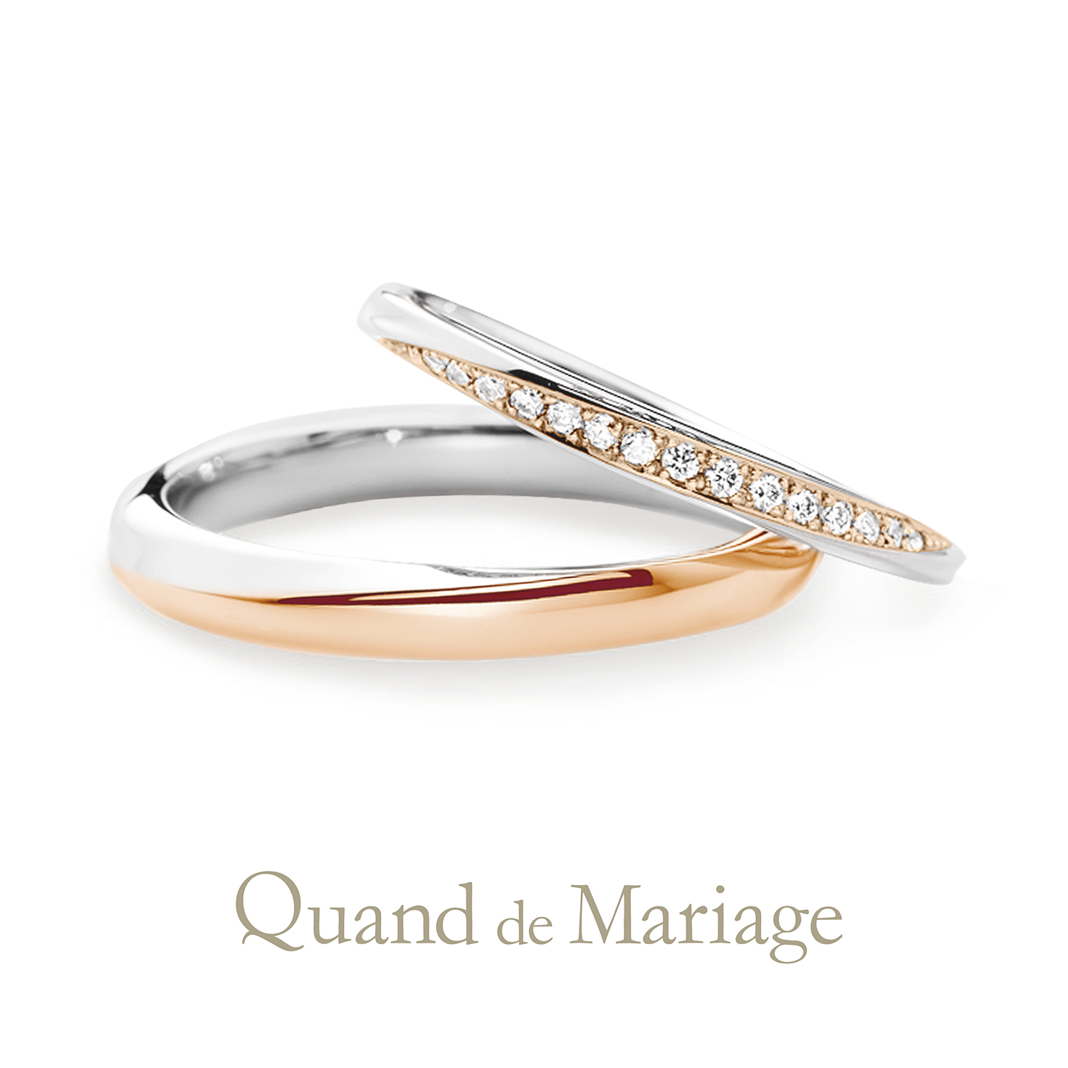 QuanddeMariageのクワンドゥマリアージュの結婚指輪でMarriageringでマリッジリングのAuSoleilのオソレイユ