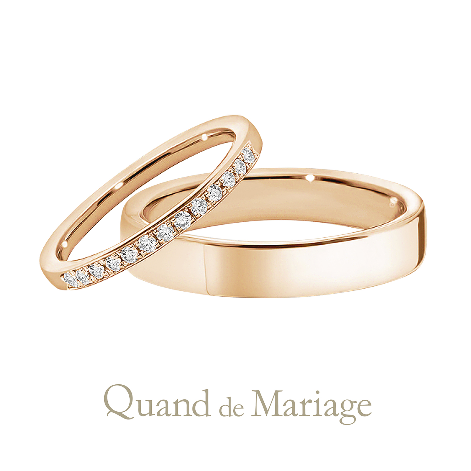 QuanddeMariageのクワンドゥマリアージュの結婚指輪でMarriageringでマリッジリングのPureteのピュルテ