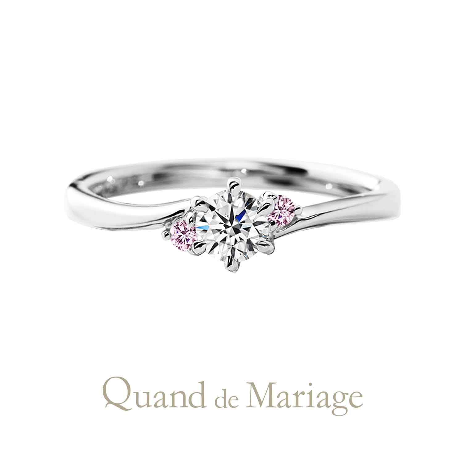 QuanddeMariageのクワンドゥマリアージュの婚約指輪でEngagementringでエンゲージリングのSanteのサンテ