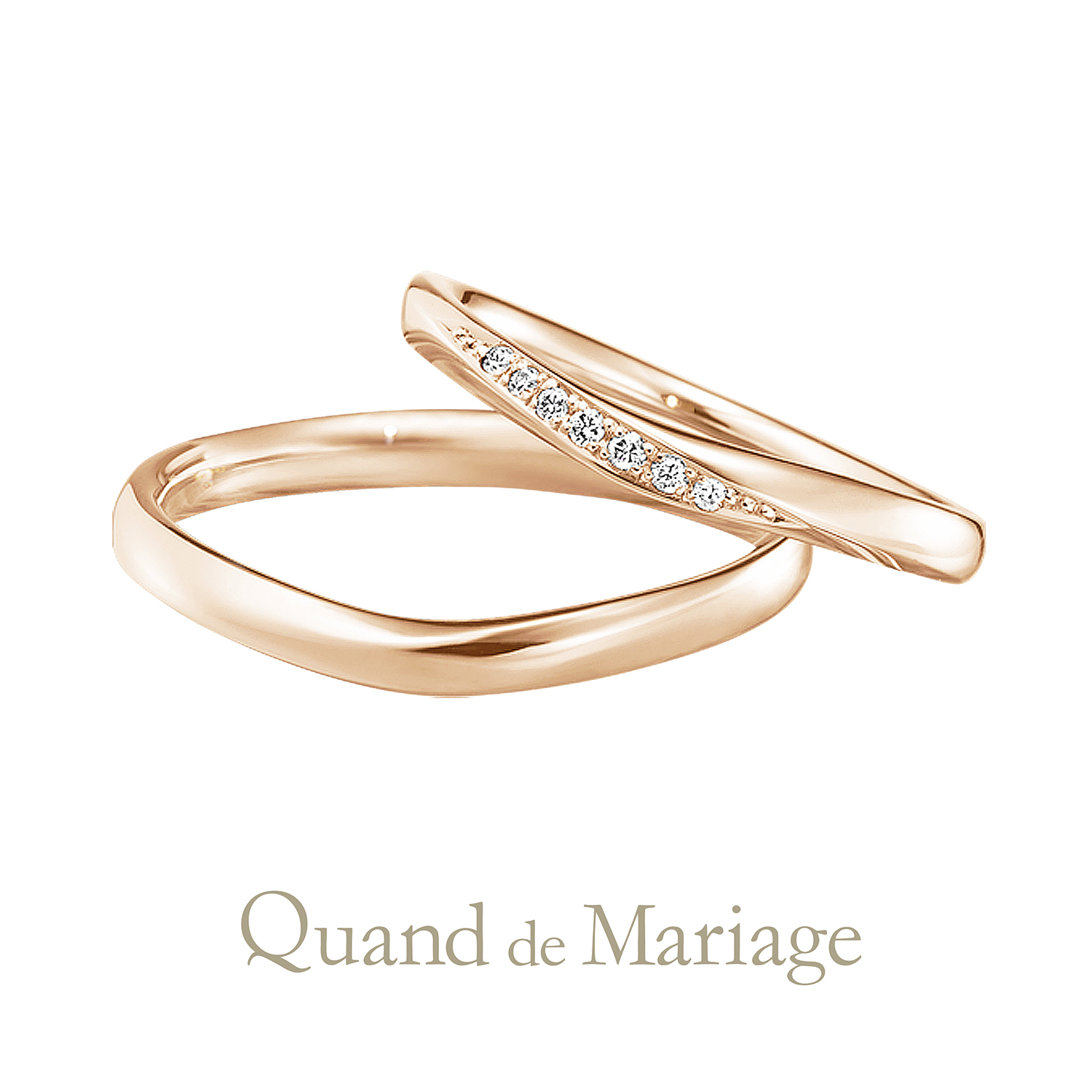 QuanddeMariageのクワンドゥマリアージュの結婚指輪でMarriageringでマリッジリングのVagueのヴァーグ