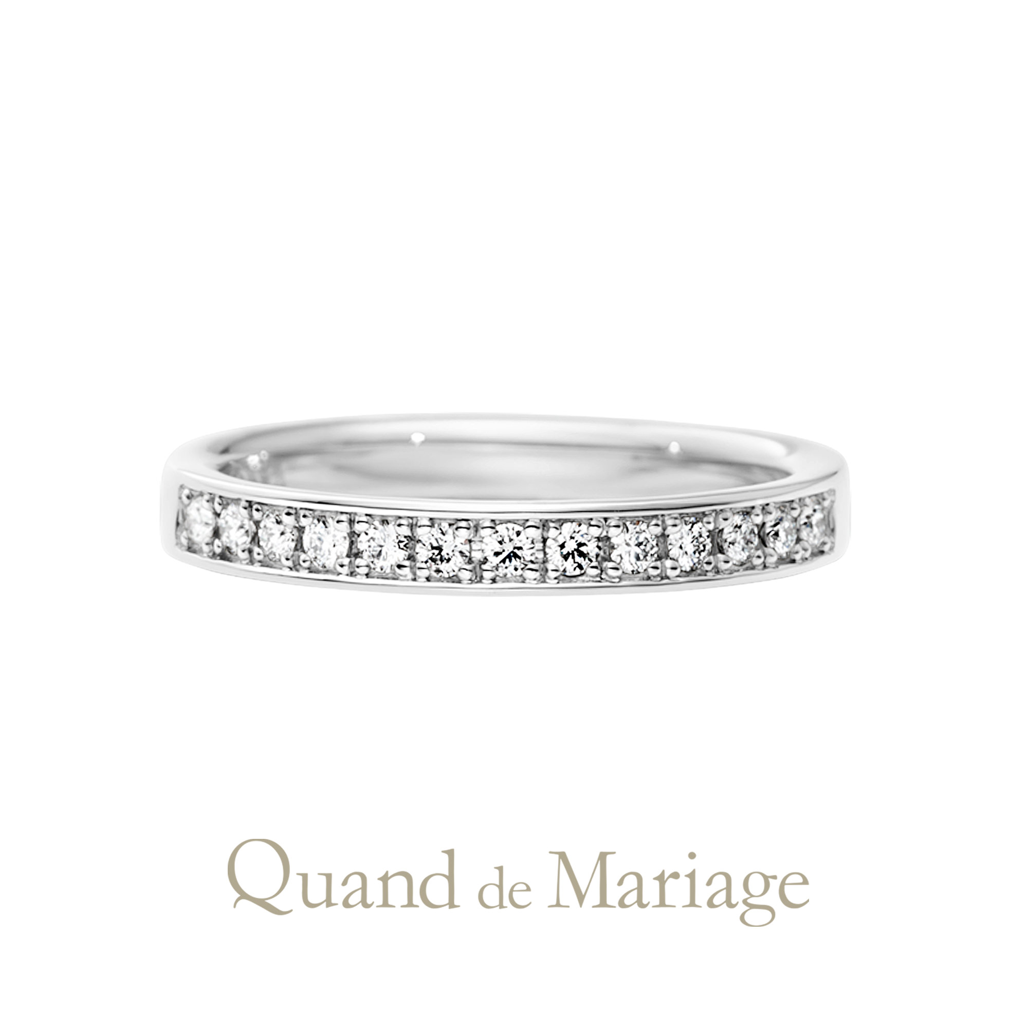 Quand de Mariageクワンドゥマリアージュの婚約指輪エンゲージリング兼結婚指輪マリッジリングのエタニティリングPureteピュルテ