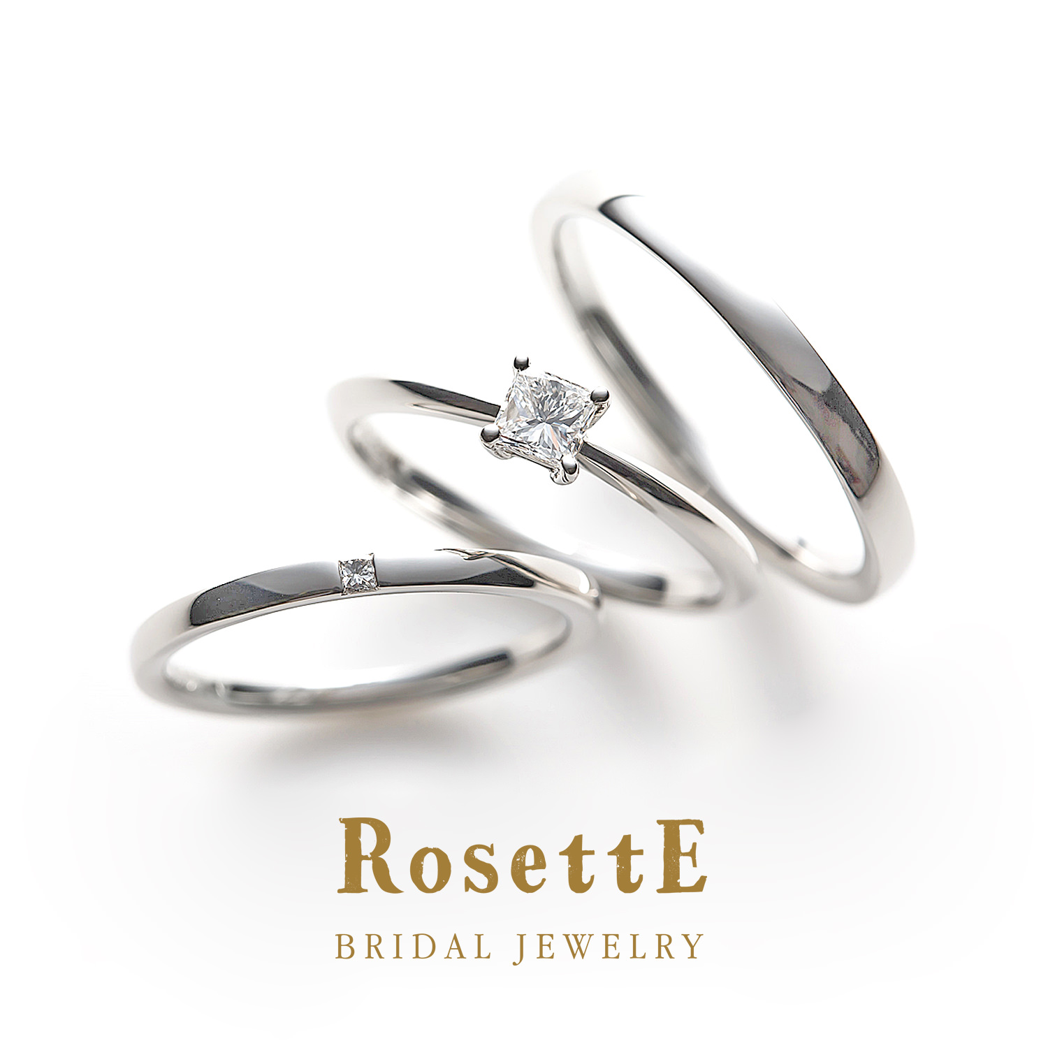 RosettEロゼットの婚約指輪と結婚指輪で重ねづけセットリングのHOPE希望