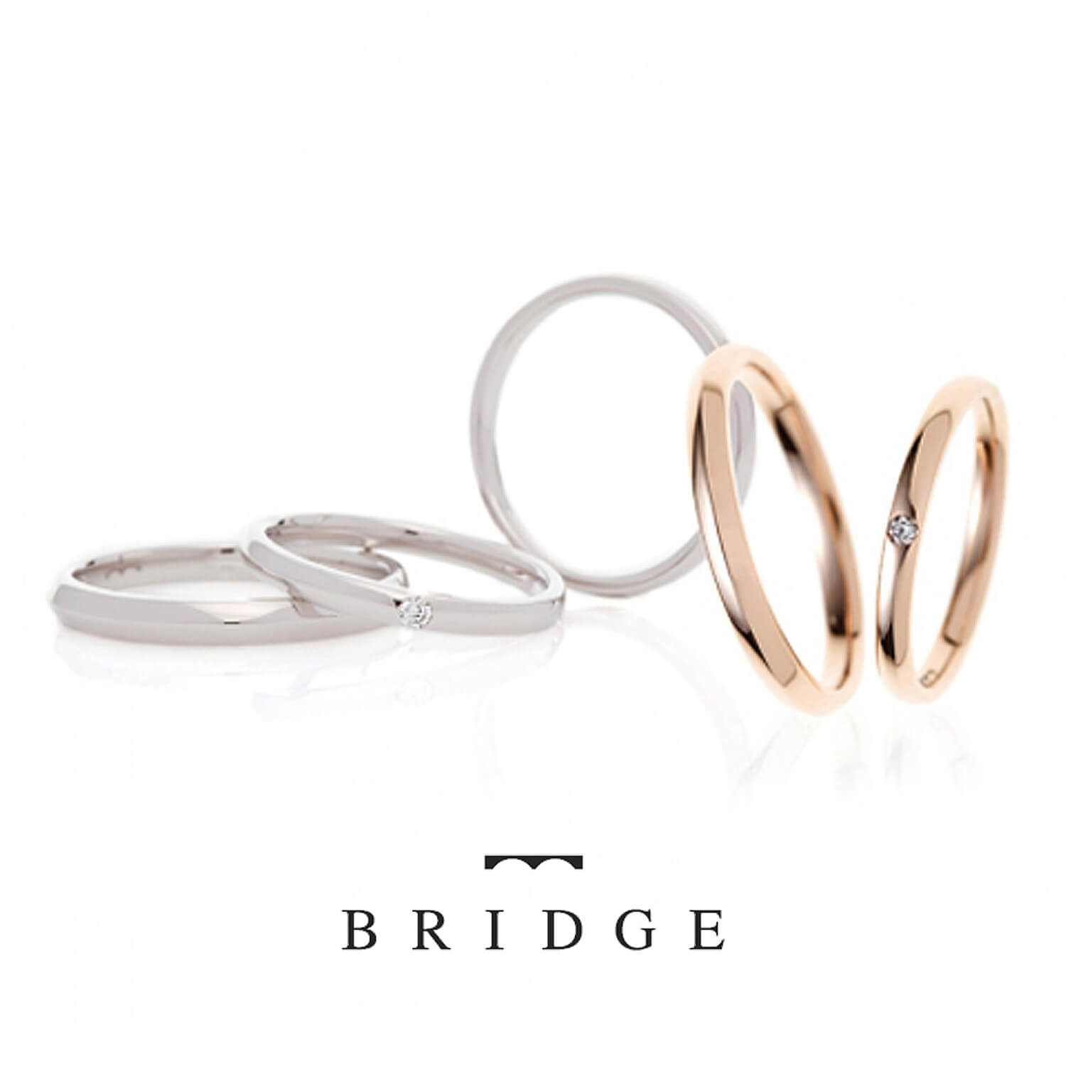 BRIDGEブリッジの結婚指輪GURU&CURUぐるりとくるり