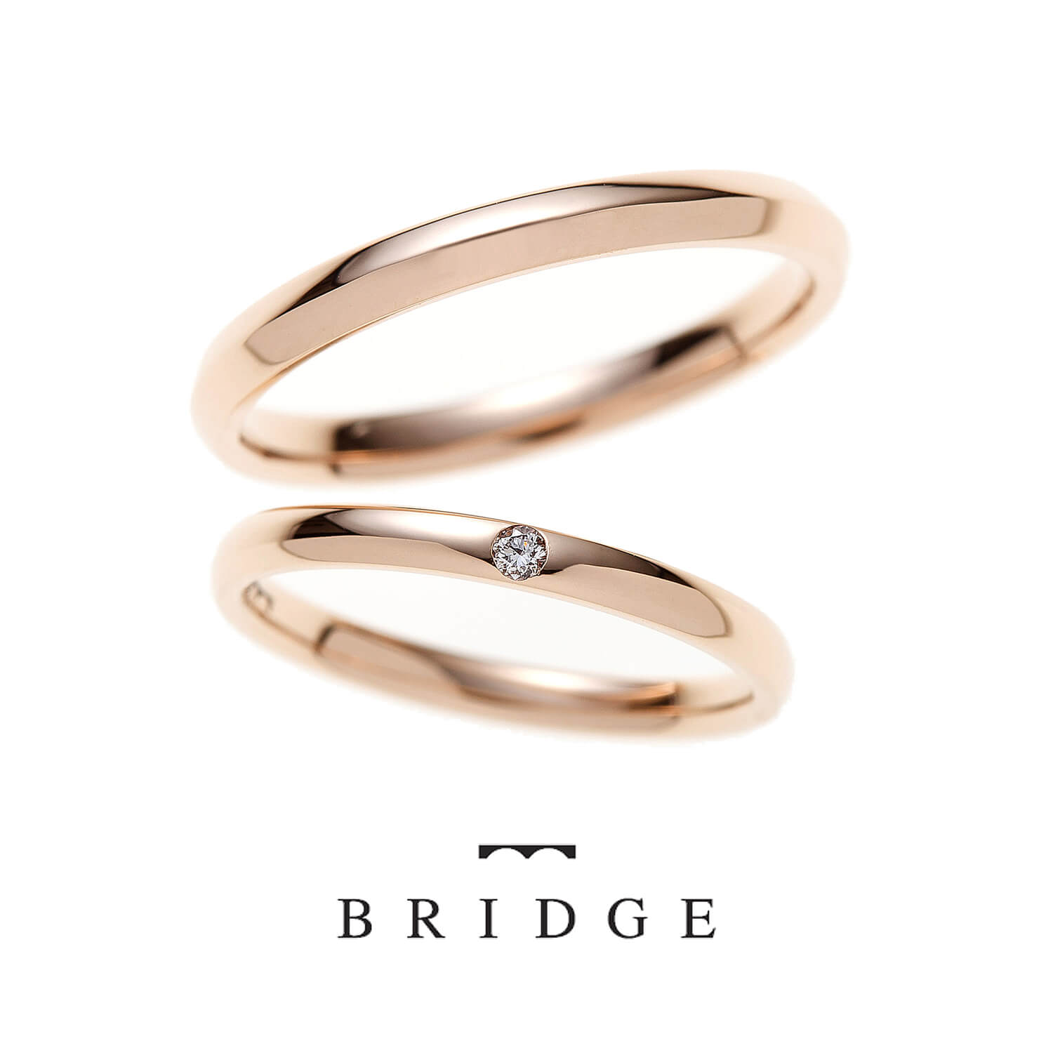 BRIDGEブリッジの結婚指輪GURU＆CURUぐるりとくるり