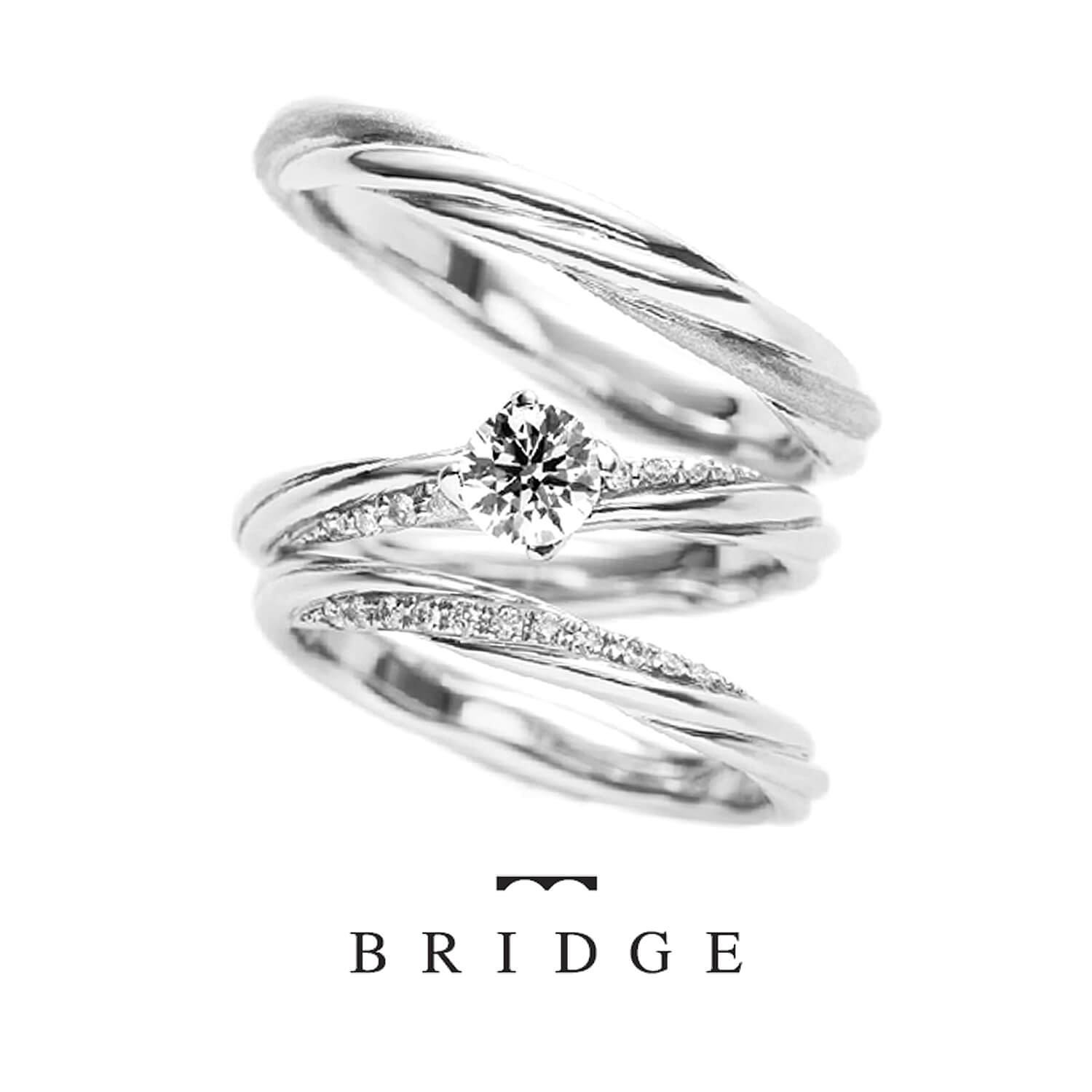 BRIDGEブリッジの婚約指輪BONDPRECIOUSよろこびの絆と結婚指輪BONDFOREVER永遠の絆