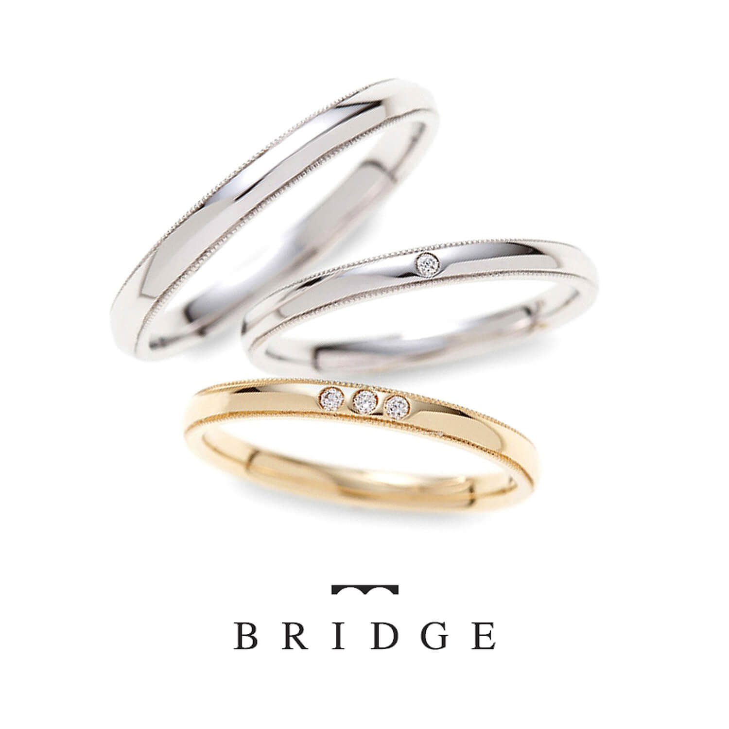 BRIDGEブリッジの結婚指輪GURU＆CURUTRADぐるりとくるりトラディショナル