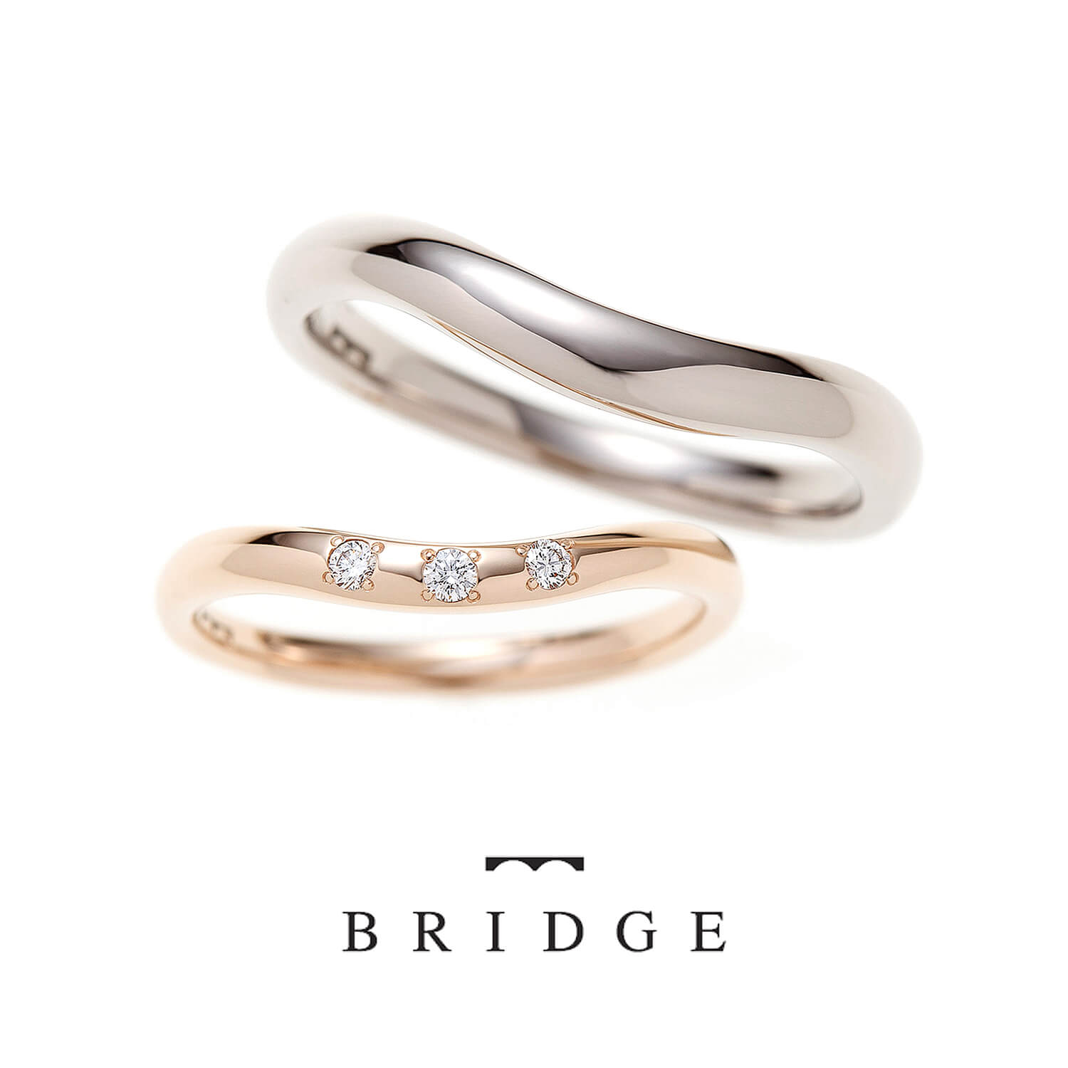 BRIDGEブリッジの結婚指輪MORNINGDEWあおぎ