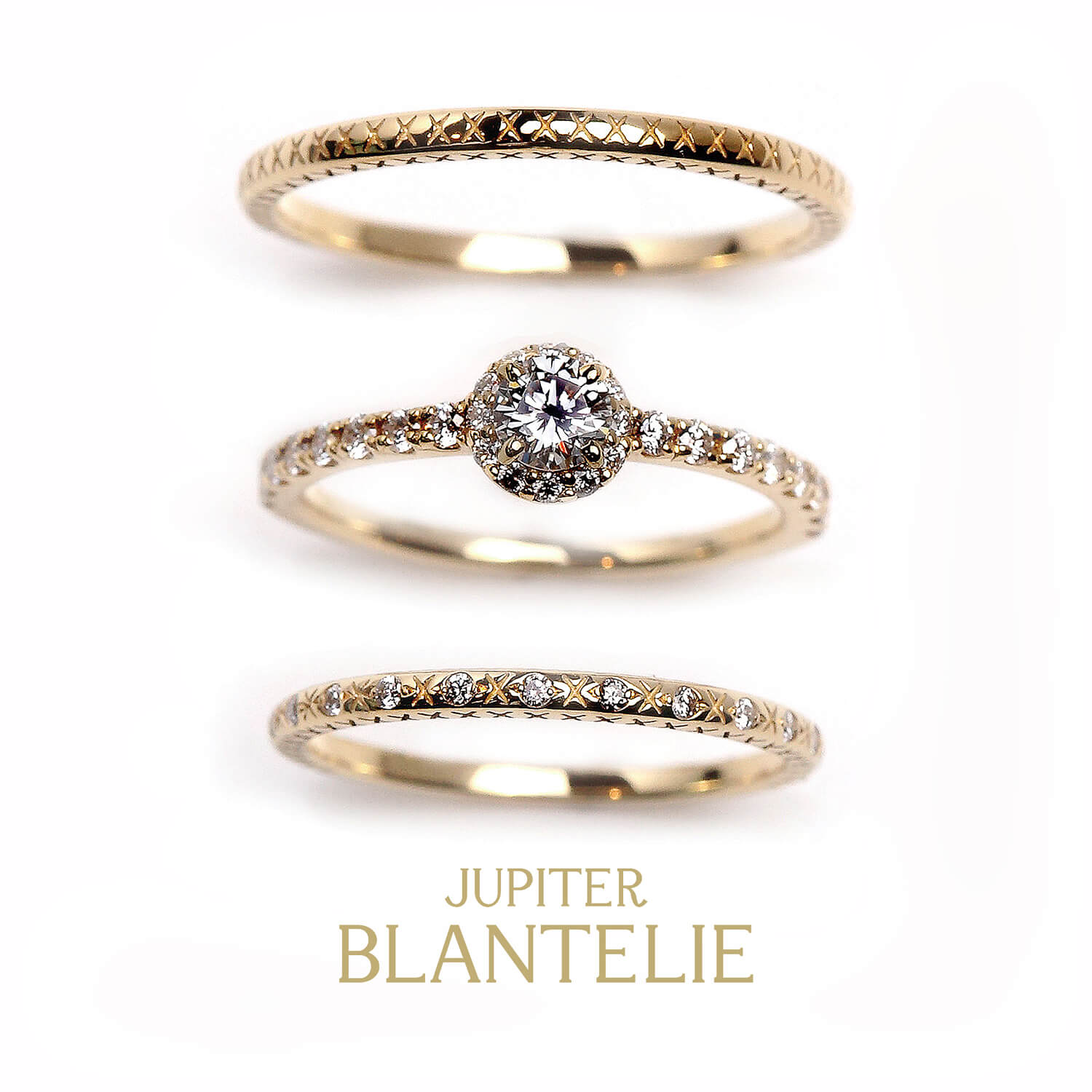 JUPITERBLANTELIEジュピターブラントリエの婚約指輪charmantシャルモンと結婚指輪attacherアタシェ