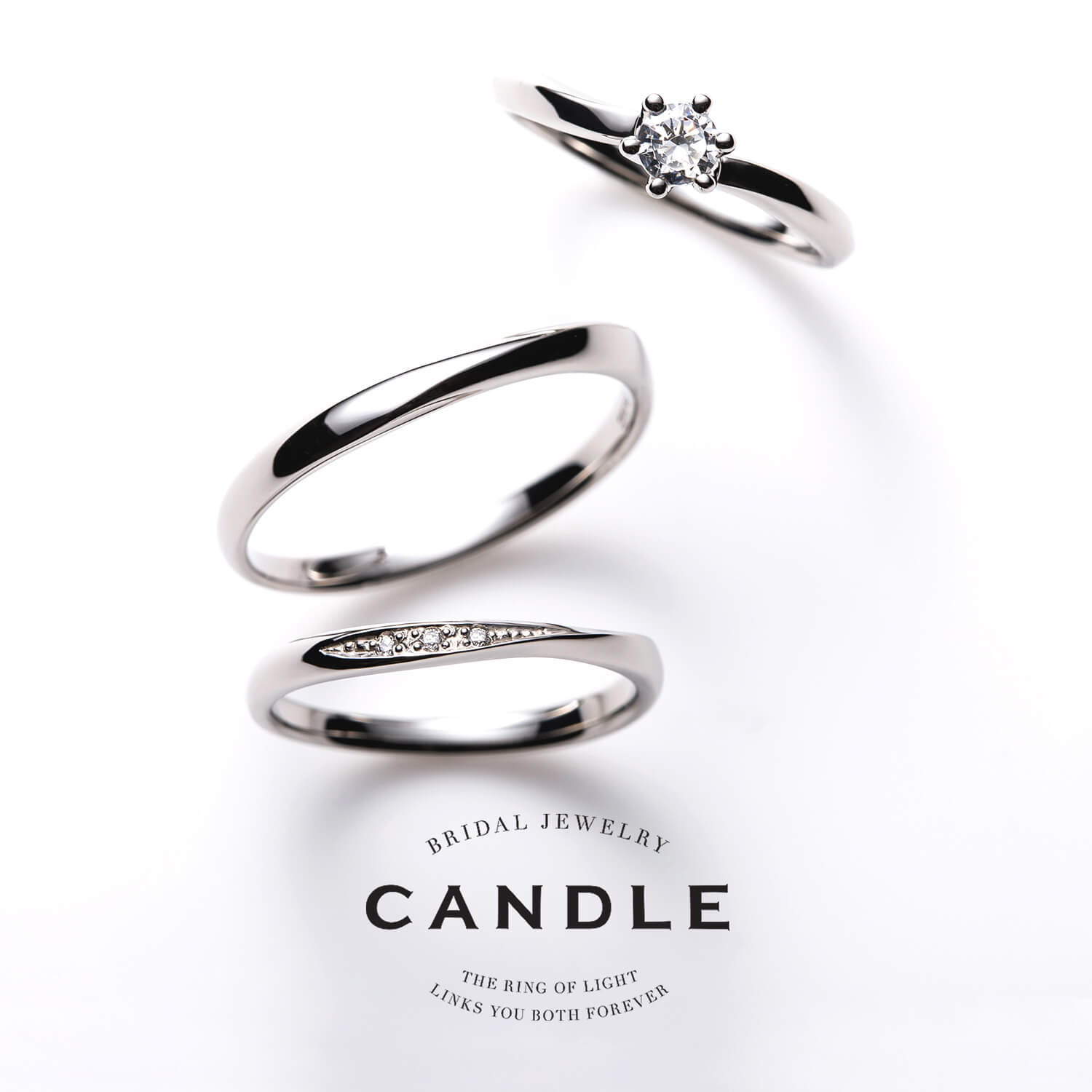 CANDLEキャンドルの婚約指輪と結婚指輪Decoraデコラ